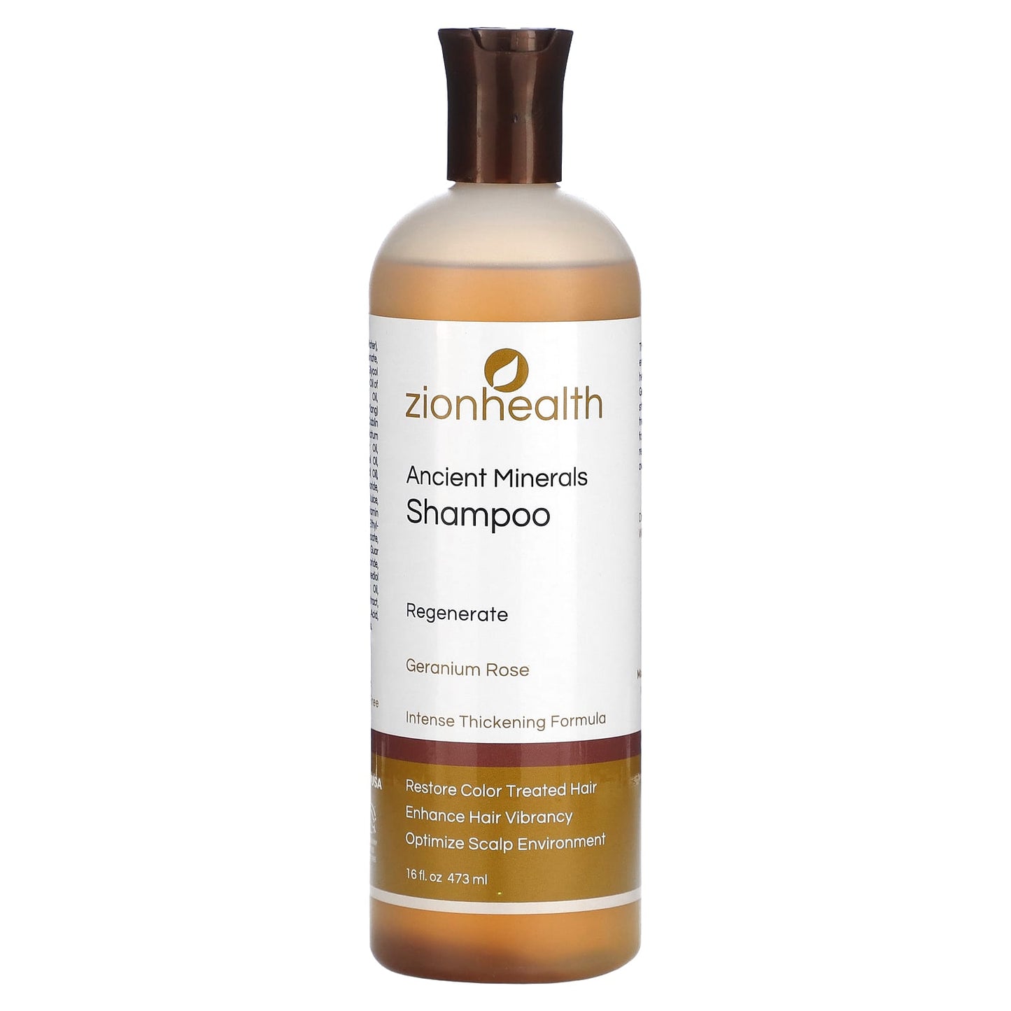 Zion Health, Ancient Minerals Shampoo, Geranium Rose, 16 fl oz (473 ml) - Image 1