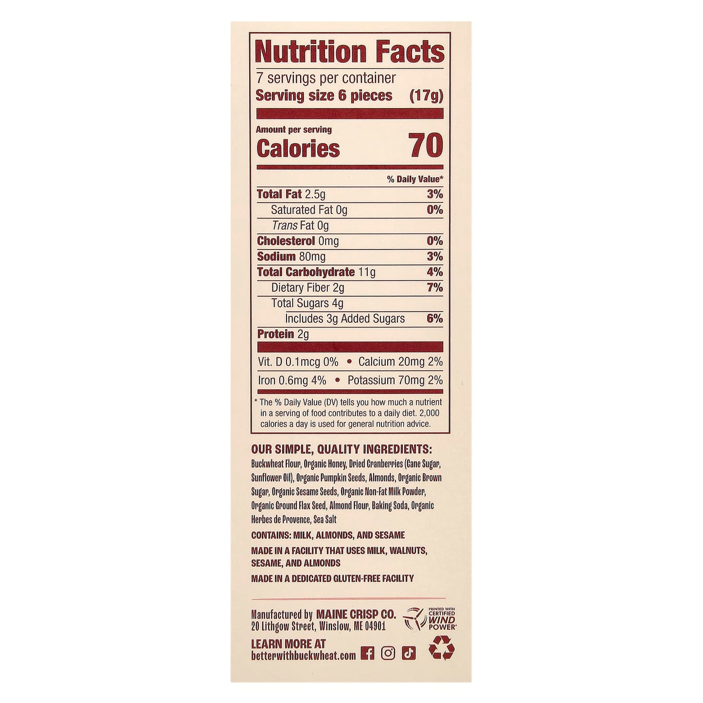 Cranberry Almond Buckwheat Crackers - Gluten Free & Grain Free - Image 2