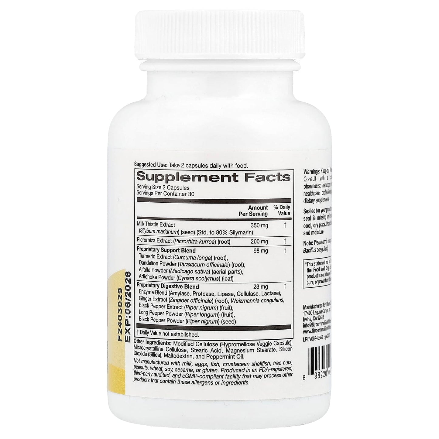 Support Liver Health with Super Nutrition Detox Capsules - Image 2