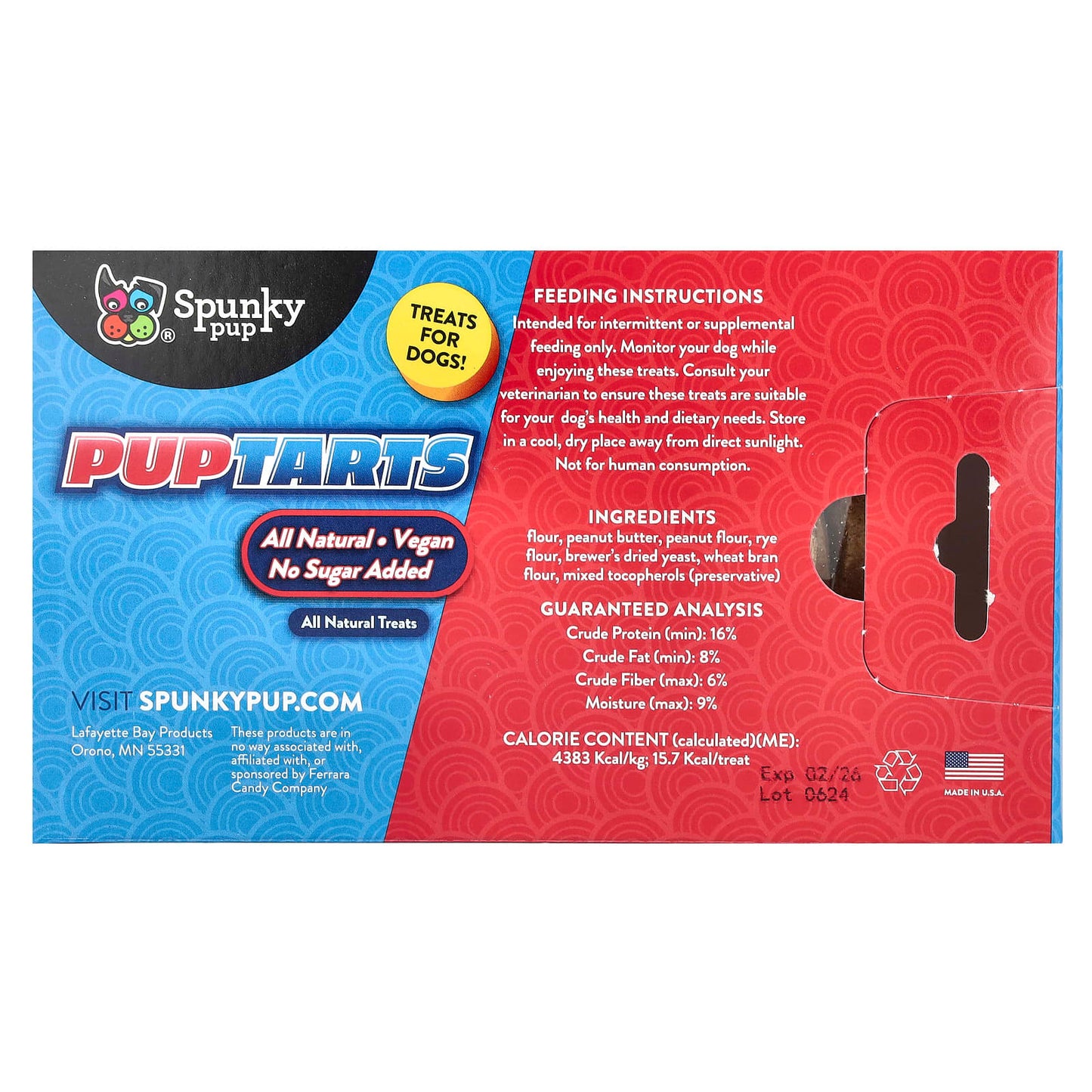 Spunky Pup, PupTarts, Treats For Dogs, Peanut Butter, 5 oz (142 g) - Image 2