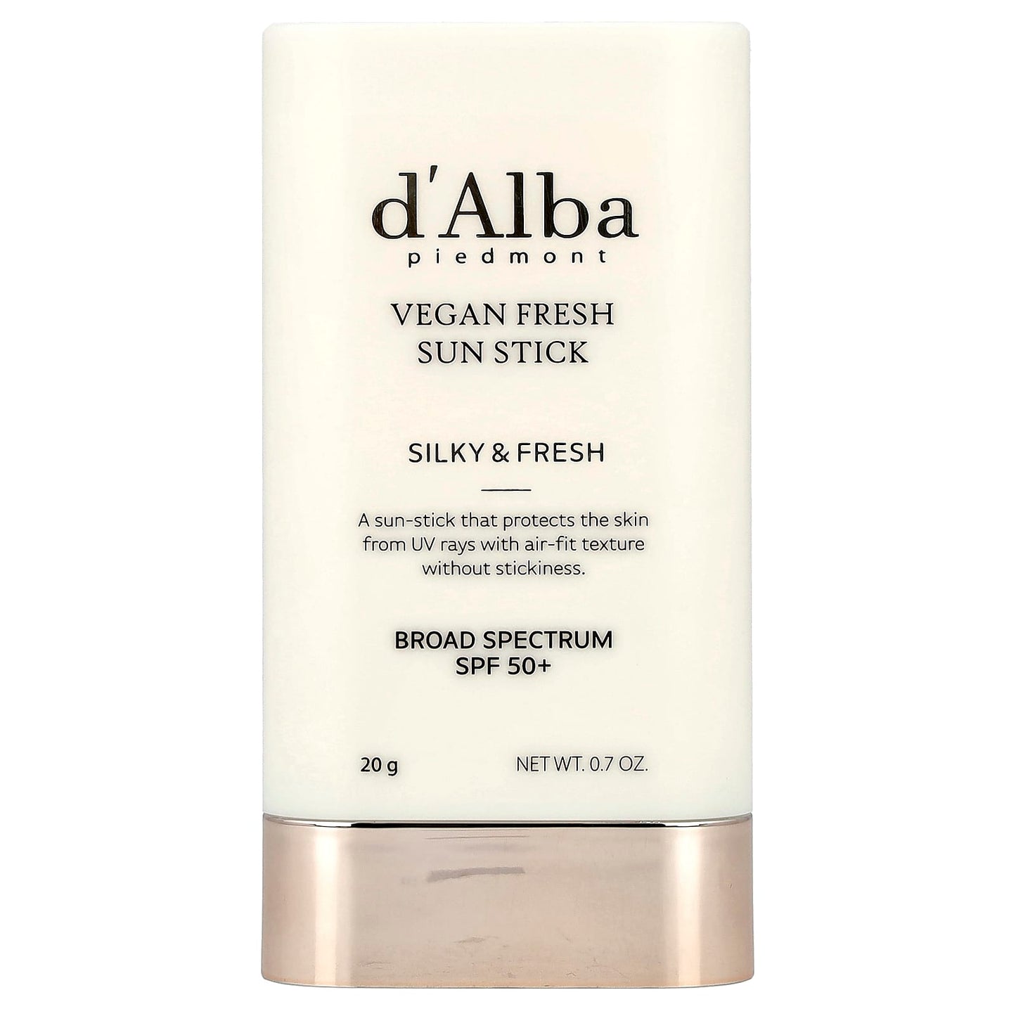 d'Alba Vegan Sun Stick SPF 50+, Lightweight & Refreshing - Image 1