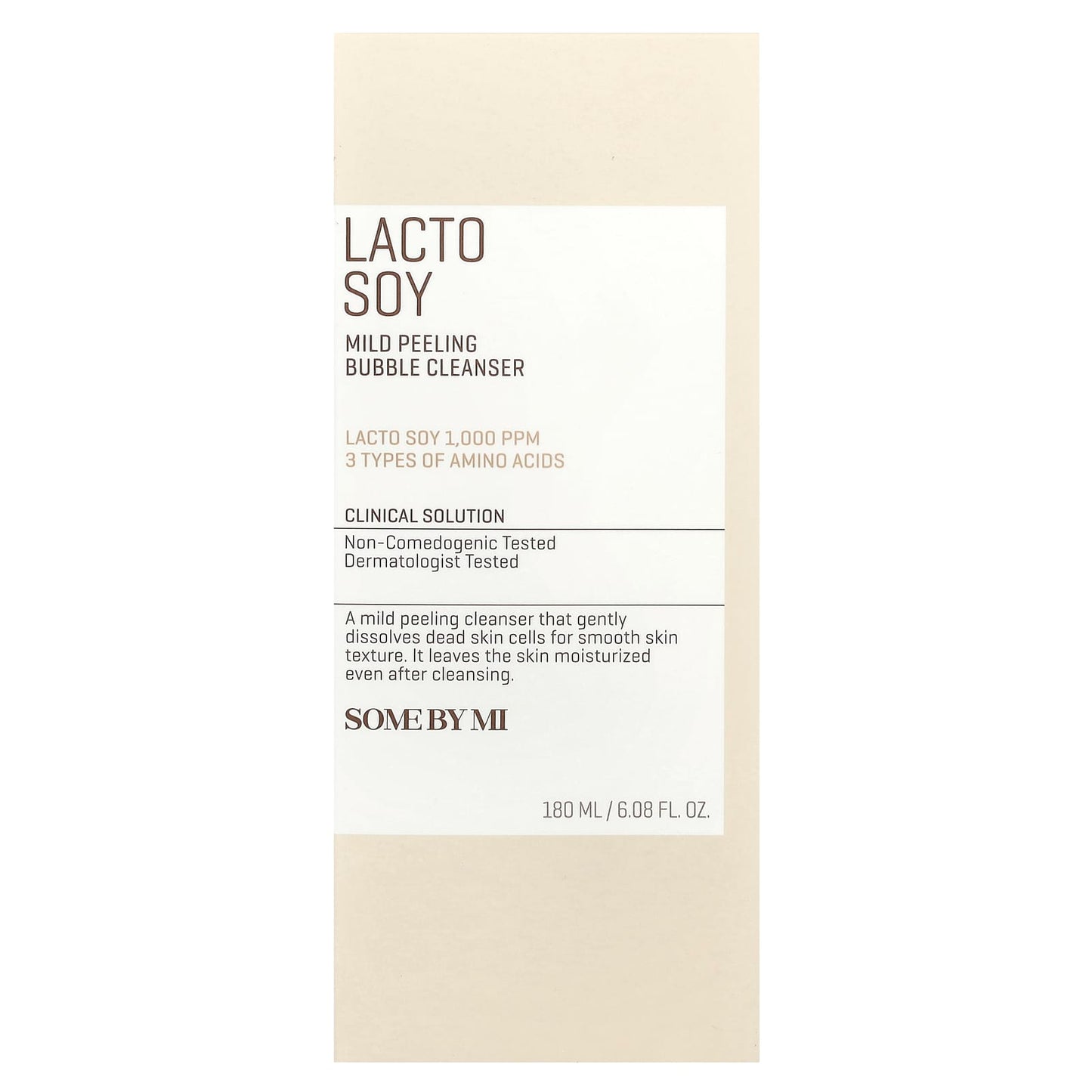 SOME BY MI, Lacto Soy, Mild Peeling Bubble Cleanser, 6.08 fl oz (180 ml) - Image 2