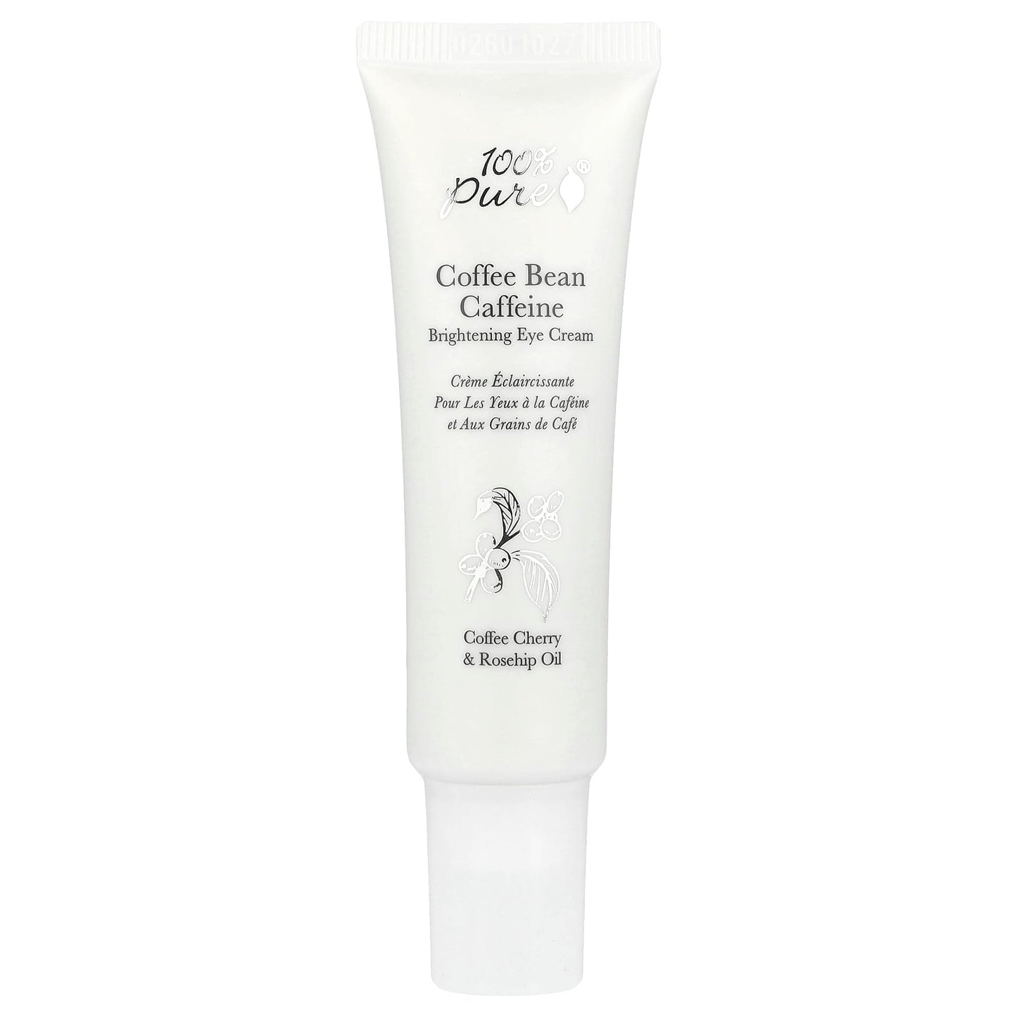 100% Pure Coffee Bean Caffeine Eye Cream for Brighter, Smoother Eyes - Image 1
