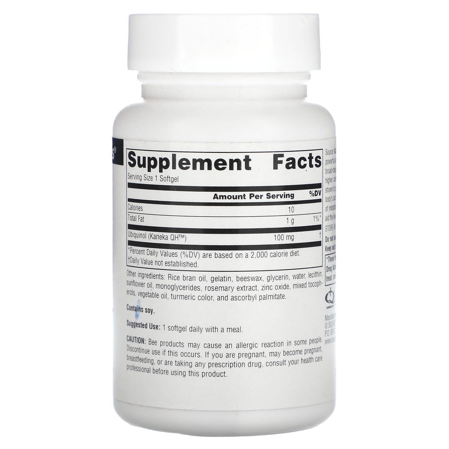 Source Naturals, Ubiquinol, CoQH, 100 mg, 30 Softgels - Image 2