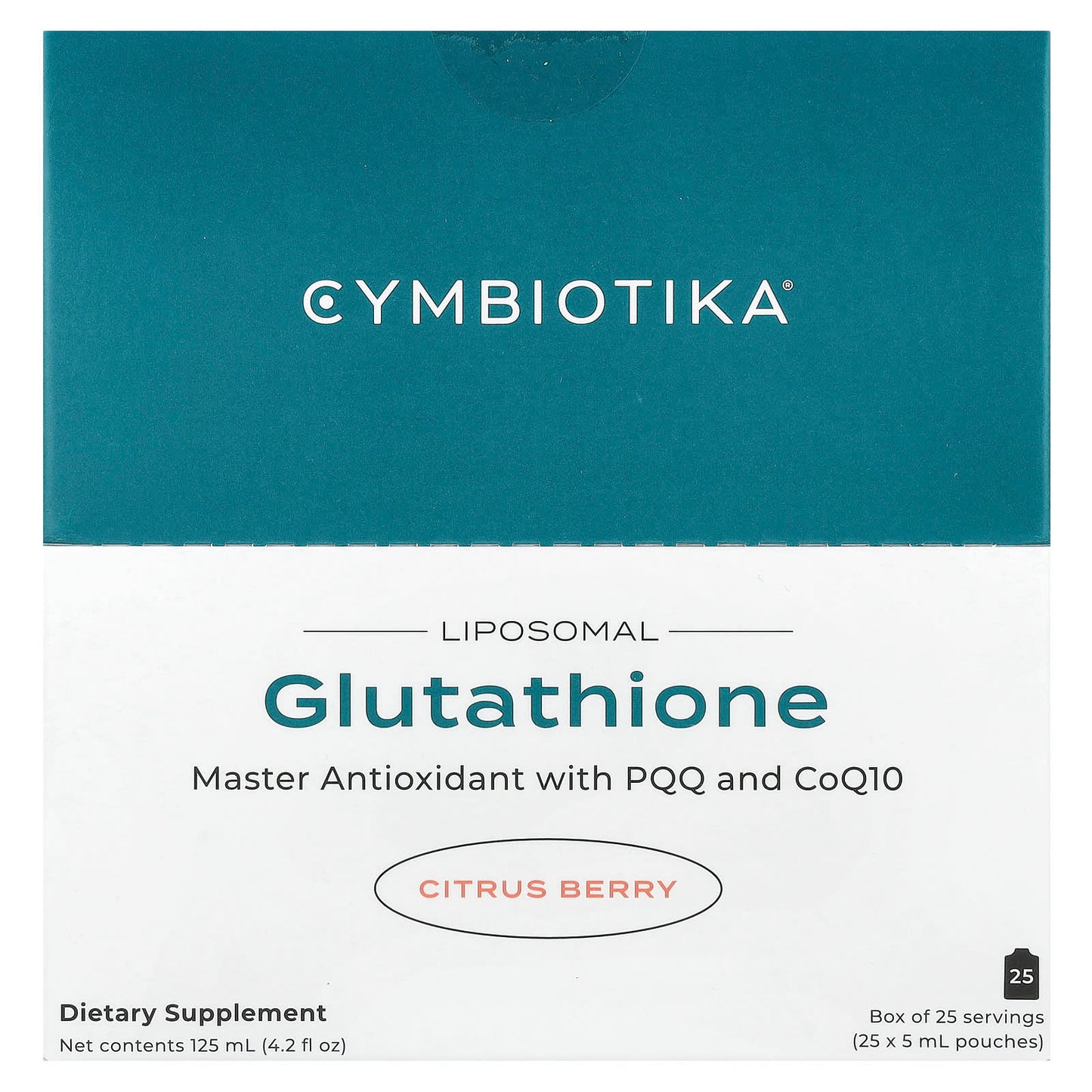 Cymbiotika Liposomal Glutathione - 25 Pouches, Citrus Berry - Image 1