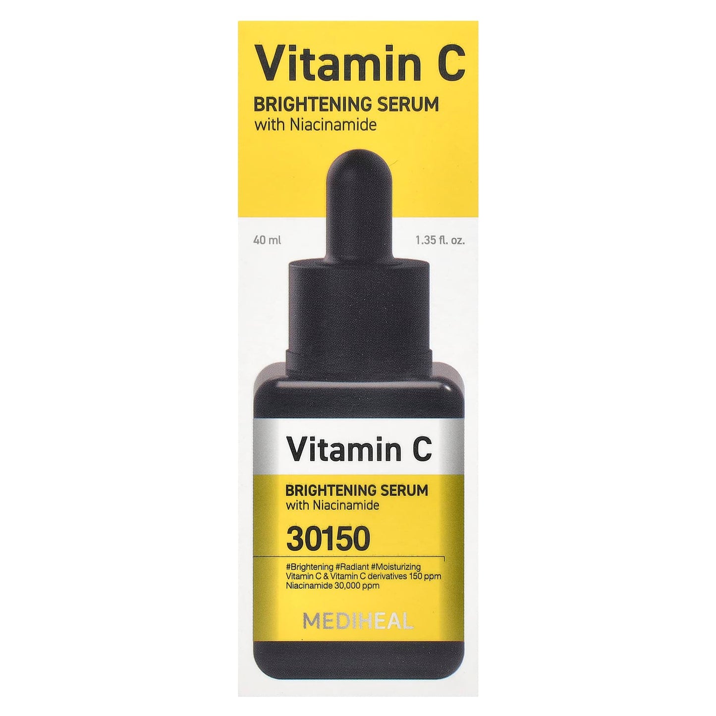 MEDIHEAL, Vitamin C Brightening Serum With Niacinamide, 1.35 fl oz (40 ml) - Image 2