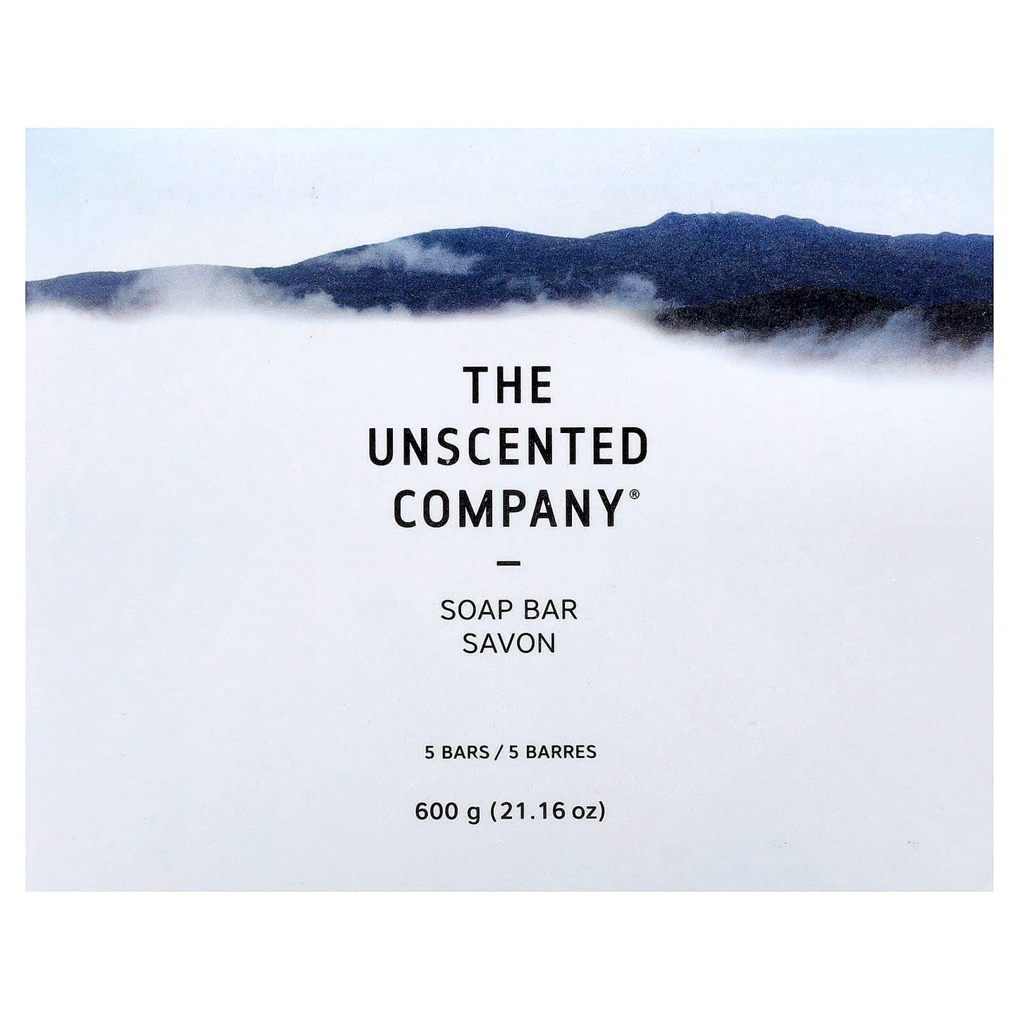 The Unscented Company, Soap Bar, Fragrance Free, 5 Bars, 21.16 oz (600 g) - Image 1