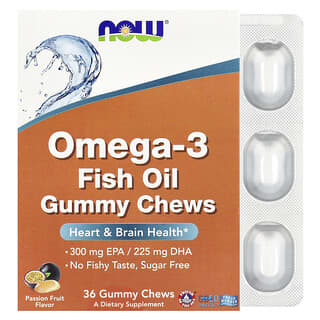 NOW Foods Omega-3 Fish Oil Gummies for Heart Health - 36 Chews