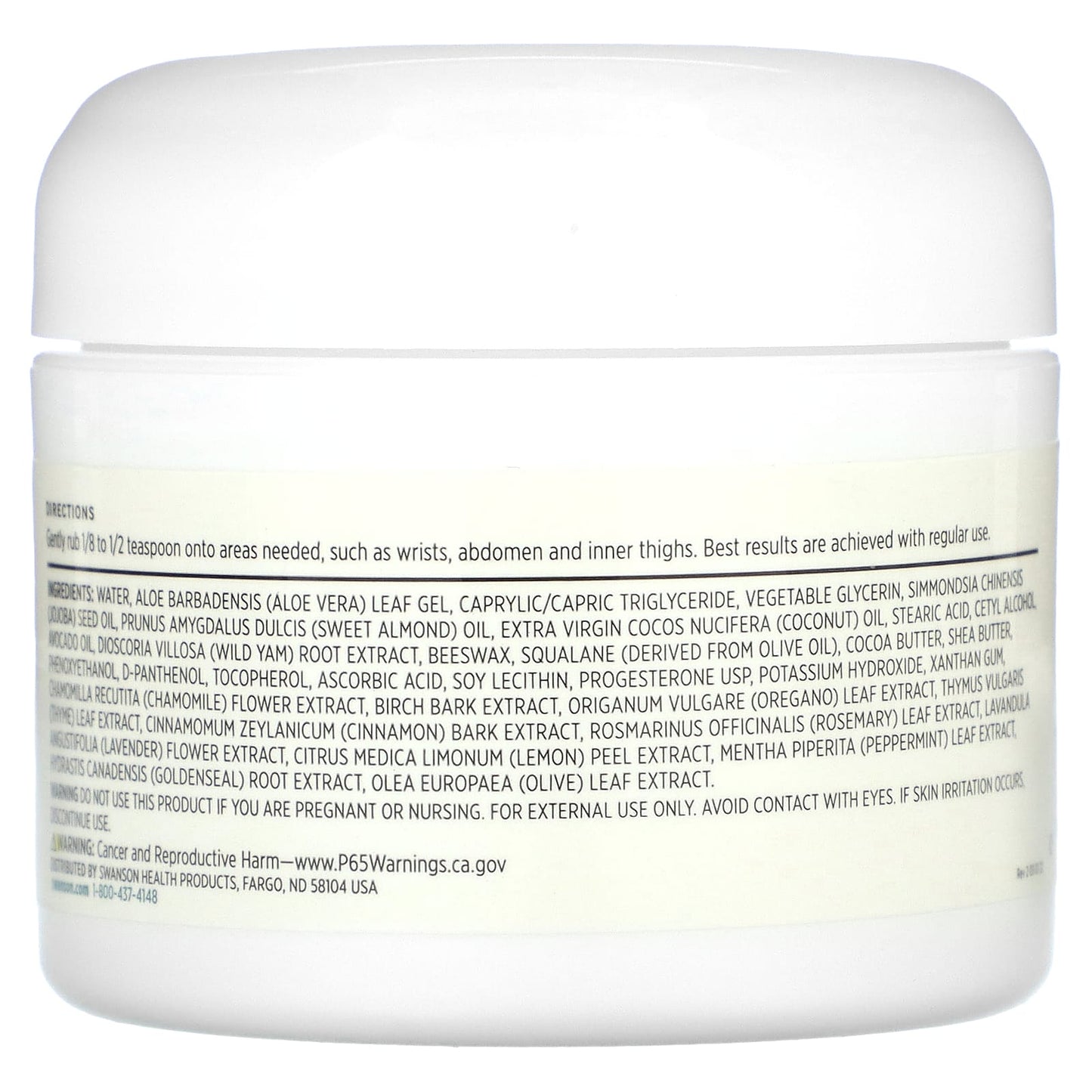 Swanson, Wild Yam Cream, 2 fl oz (59 ml) - Image 2