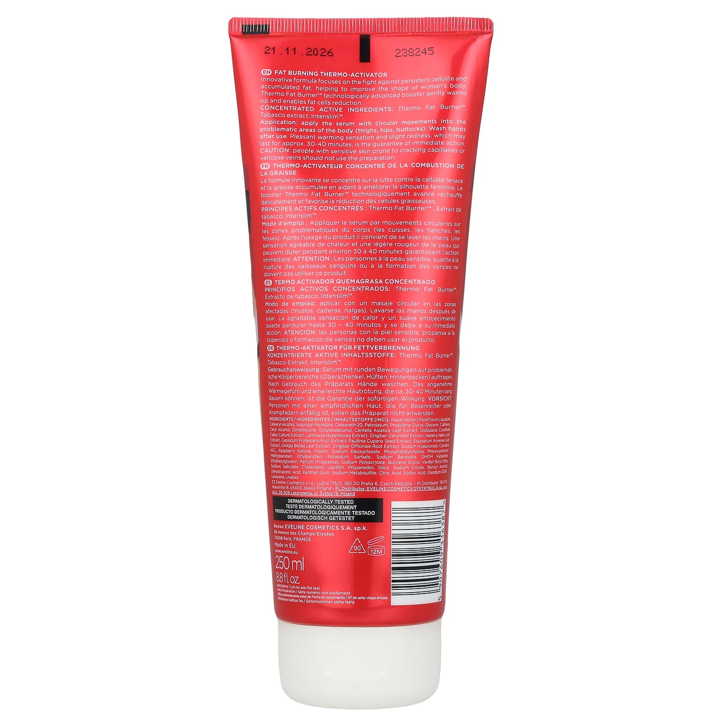 Eveline Cosmetics Slim Extreme 4D Fat Burning Thermo-Activator 8.8fl oz - Image 2