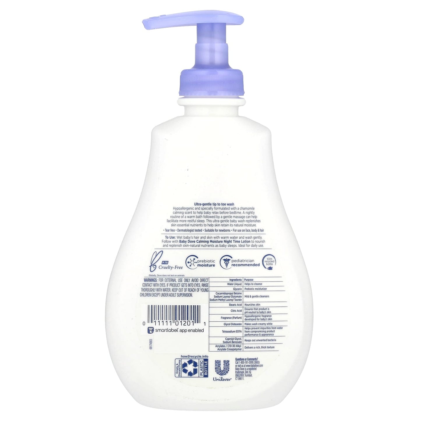 Dove Baby Sensitive Skin Calming Night Time Wash 13 fl oz - Image 2