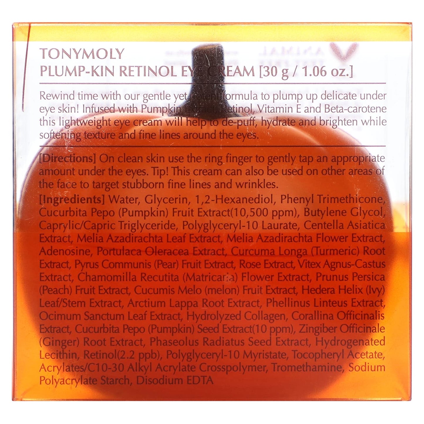 TonyMoly, Plump-Kin, Retinol Eye Cream, 1.06 oz (30 g) - Image 2