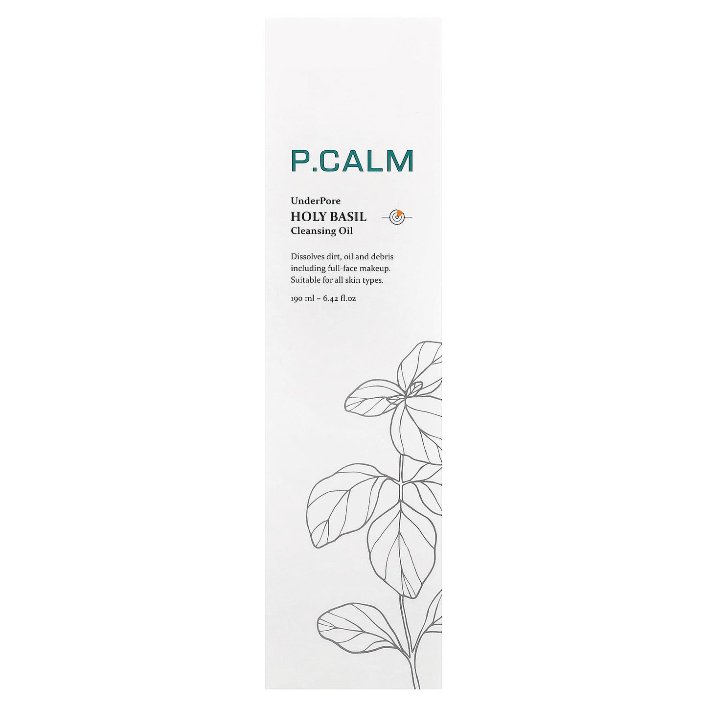 P.CALM, UnderPore Holy Basil Cleansing Oil, 6.42 fl oz (190 ml) - Image 2