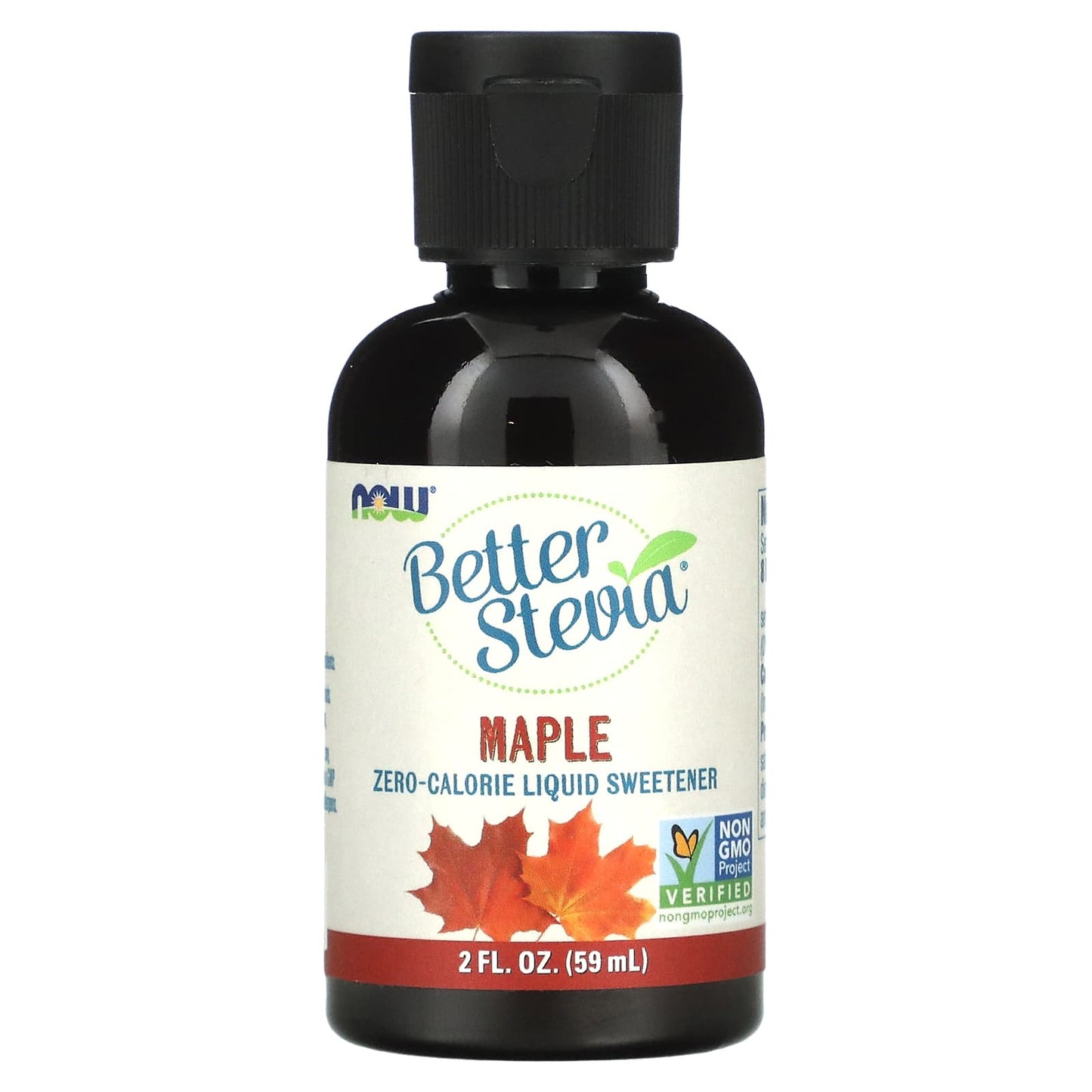 NOW Foods, Better Stevia, Zero-Calorie Liquid Sweetener, Maple, 2 fl oz (59 ml) - Image 1