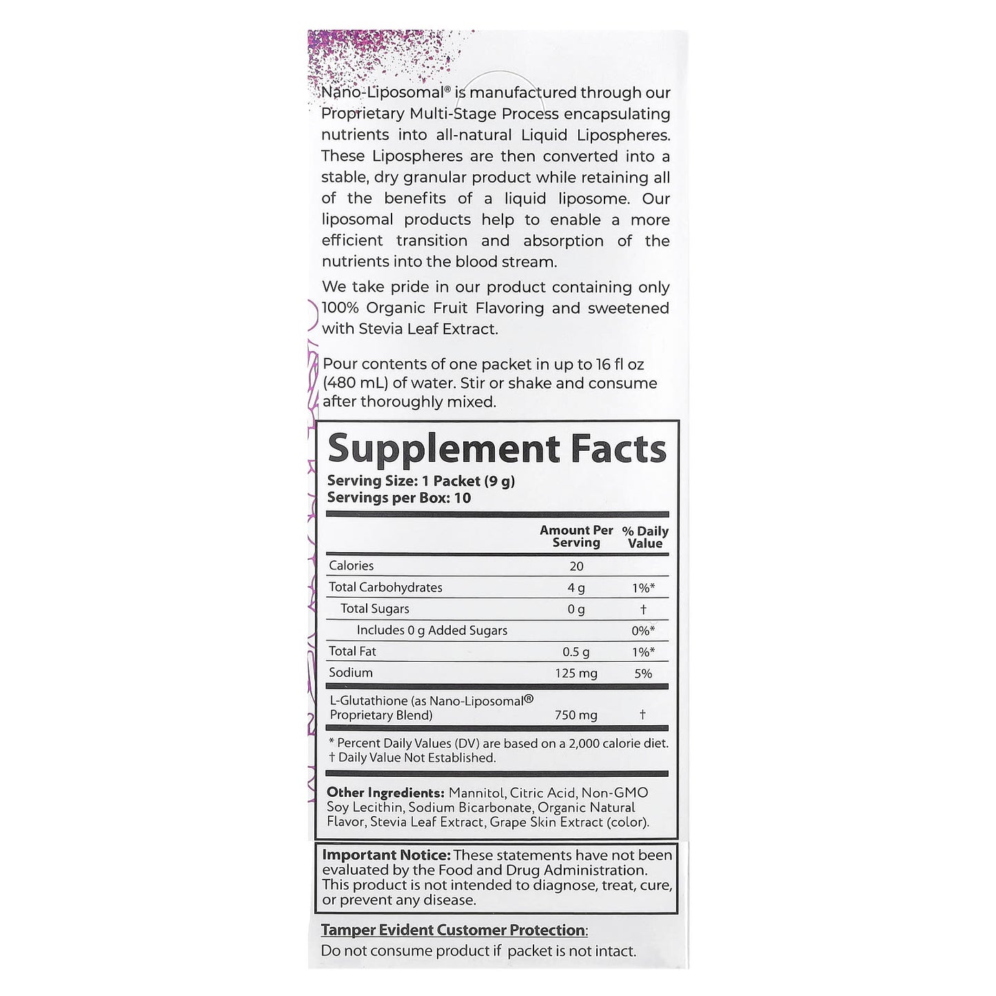 <strong>Aurora Nutrascience</strong> Glutathione Supplement - Liposomal Drink Mix for Cellular Health - Image 2