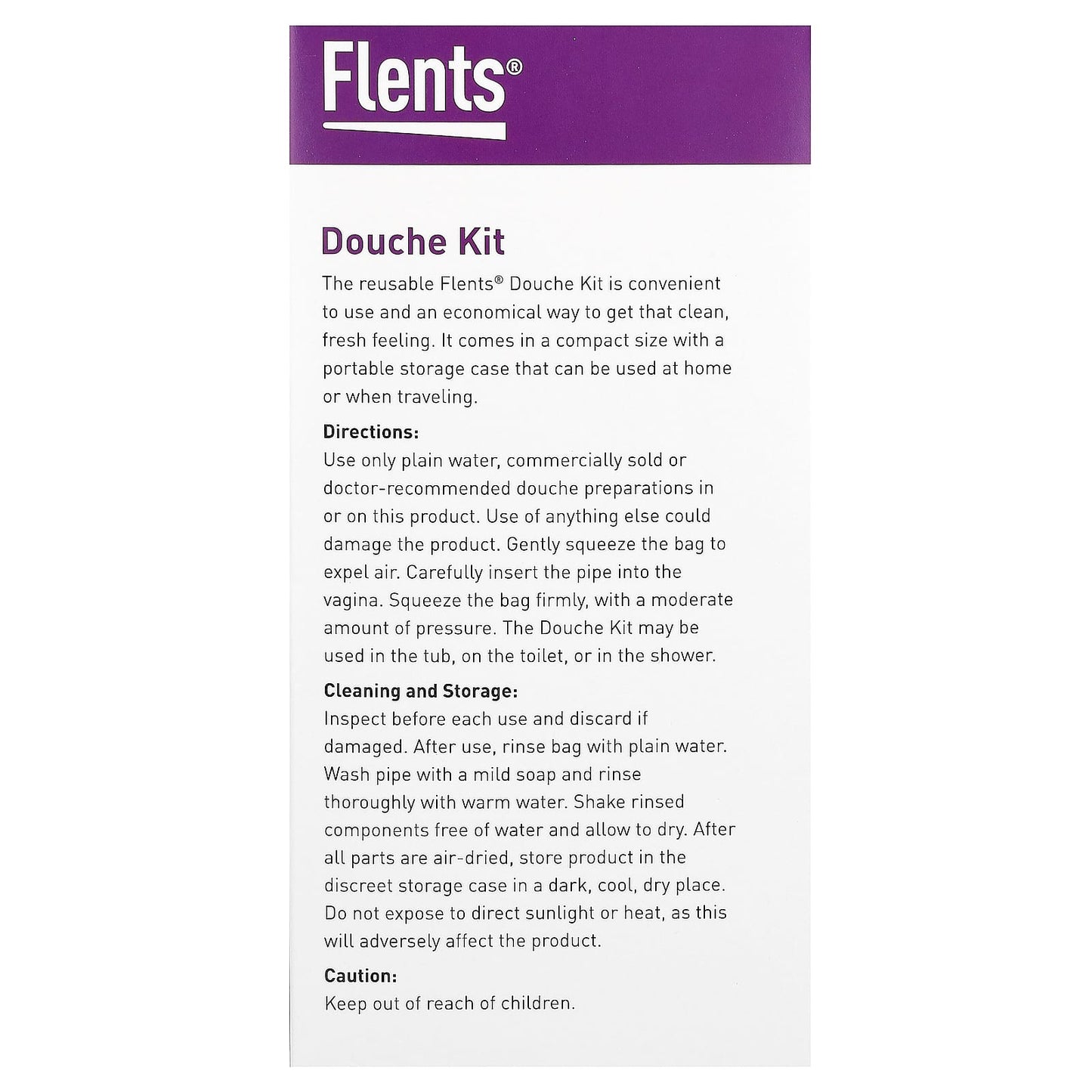 Flents Douche Kit, Compact and Reusable for Personal Hygiene - Image 2