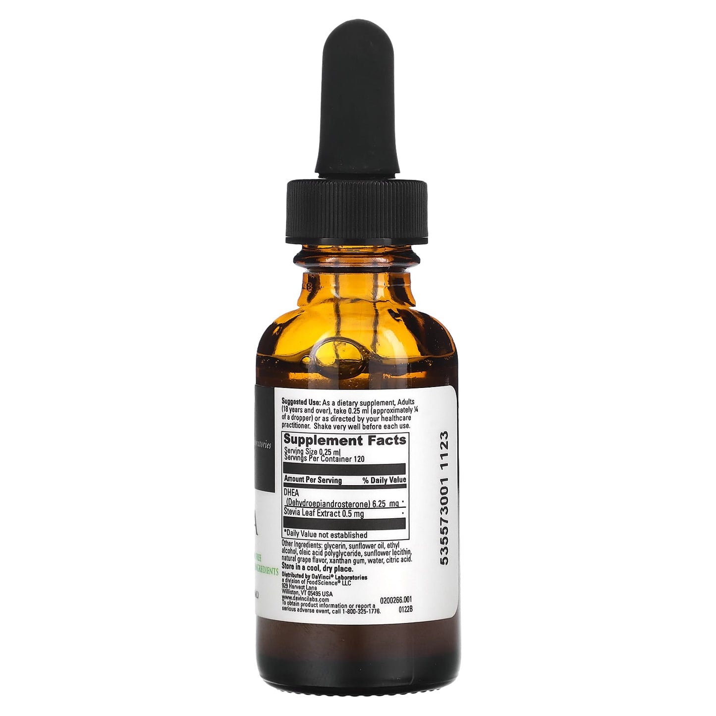 DaVinci Liposomal DHEA Supplement, 1 fl oz - Image 2