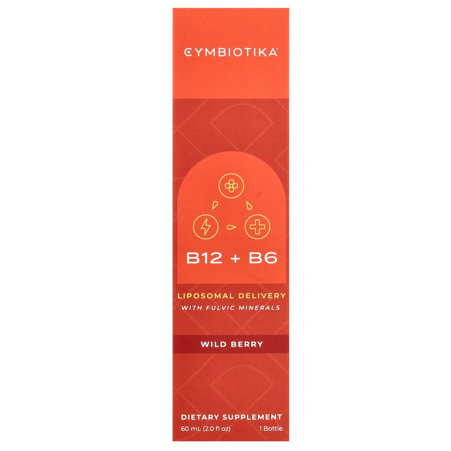 Liposomal B12 + B6 Supplement with Fulvic Minerals, Wild Berry, Gluten Free, Keto - Image 1