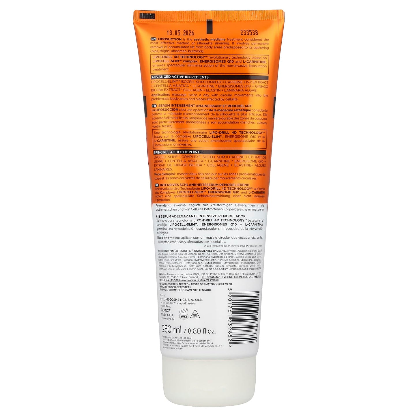 Eveline Cosmetics Slim Extreme 4D Serum for Cellulite Reduction & Body Slimming - Image 2