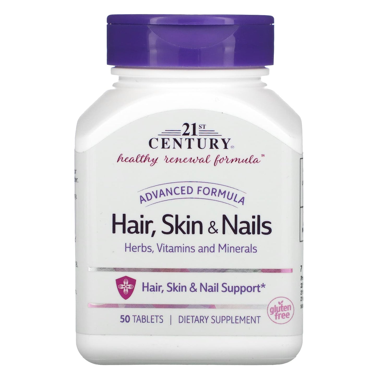Advanced Formula Hair, Skin & Nails Dietary Supplement - 50 Tablets - Image 1