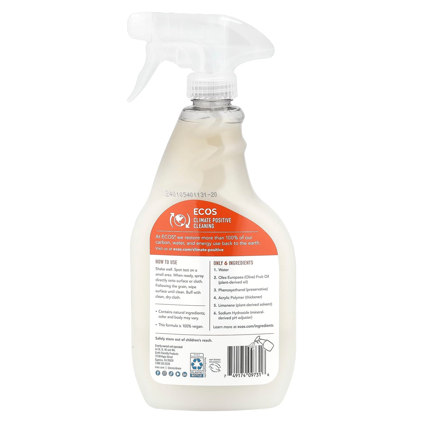 Eco-Friendly Furniture Cleaner & Polish - Non-Toxic, Vegan, Made in USA - Image 2