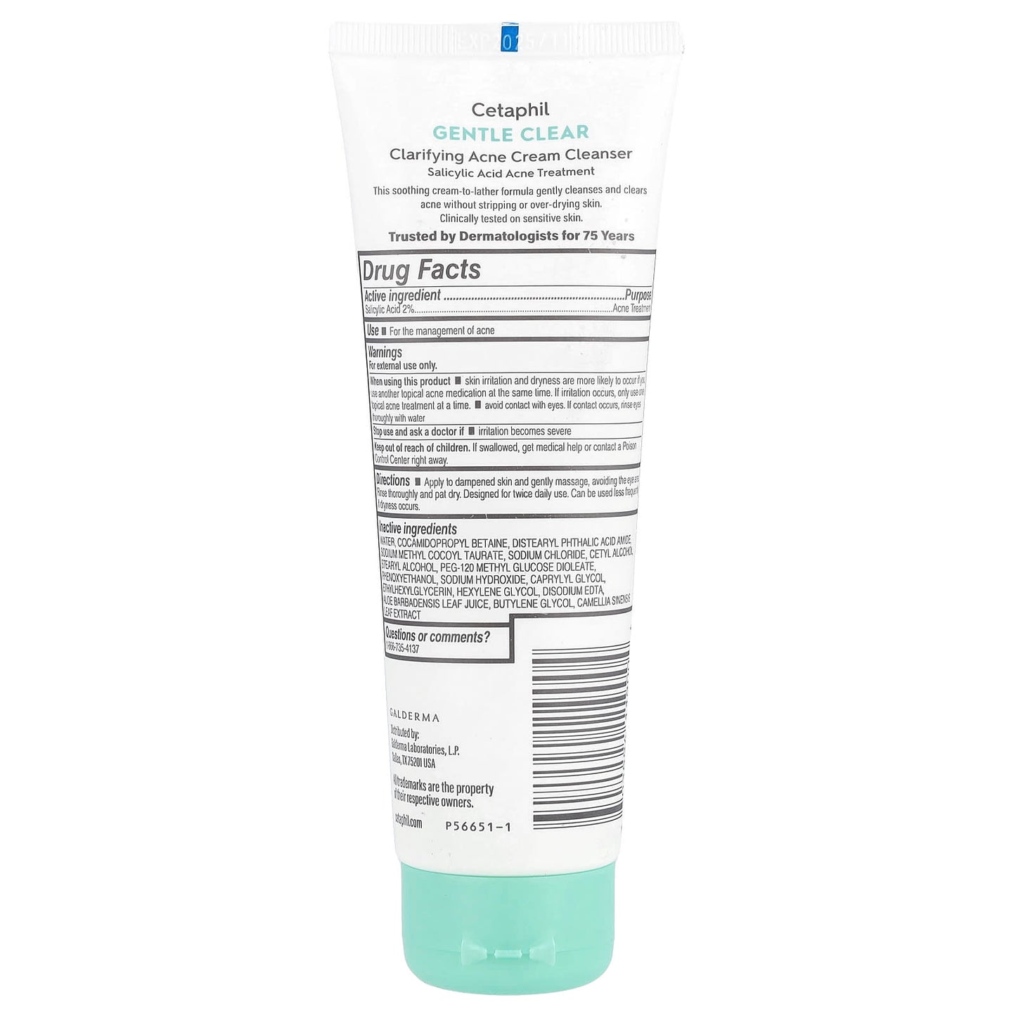 Cetaphil Gentle Clear Acne Cream Cleanser for Sensitive Skin - Image 2