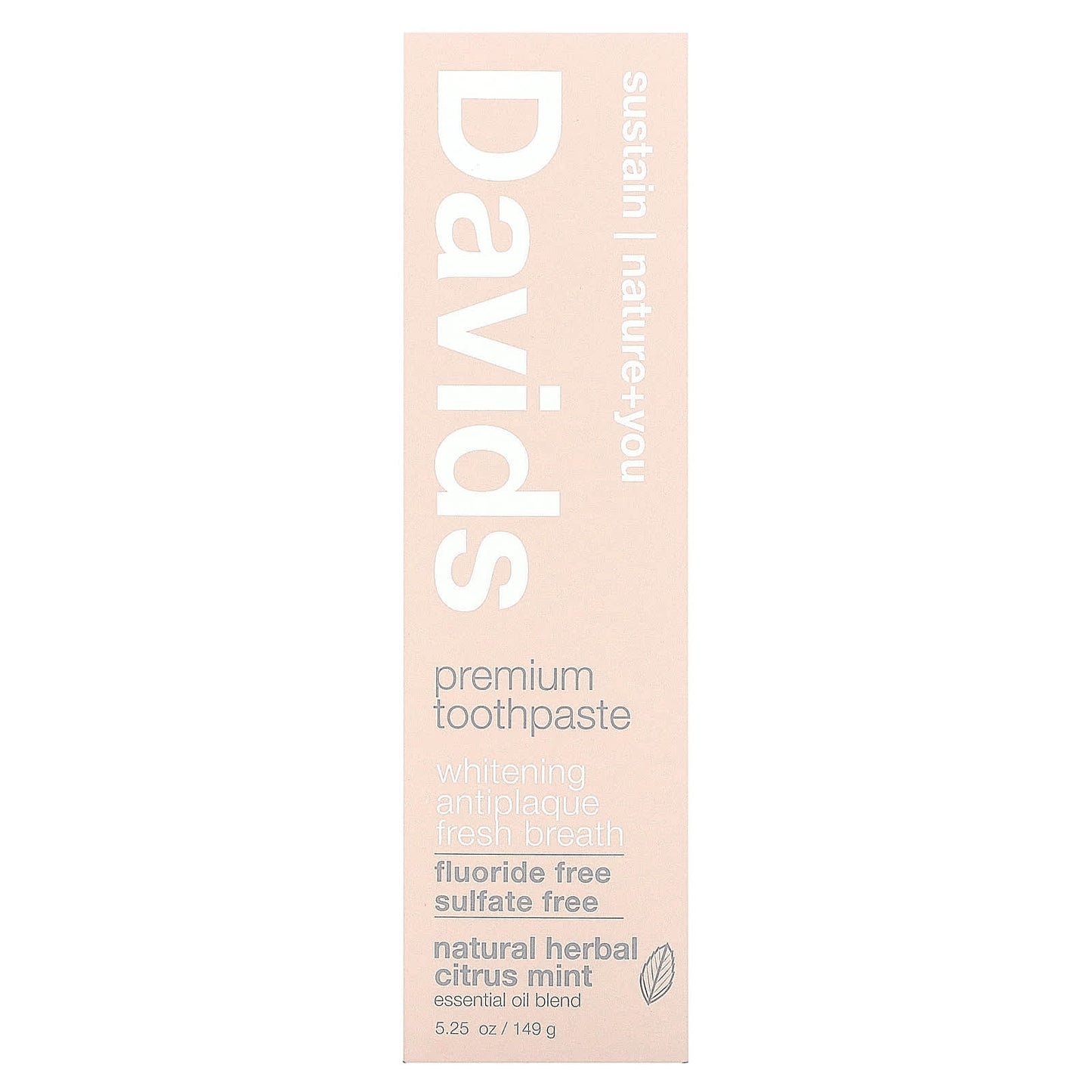Natural Whitening Toothpaste - Davids, Sulfate Free, Vegan - Image 2
