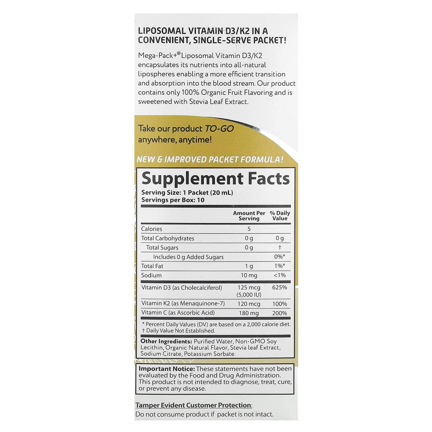 Boost Your Vitamin D3 & K2 Levels with Aurora Nutrascience's Liposomal Formula - Image 2