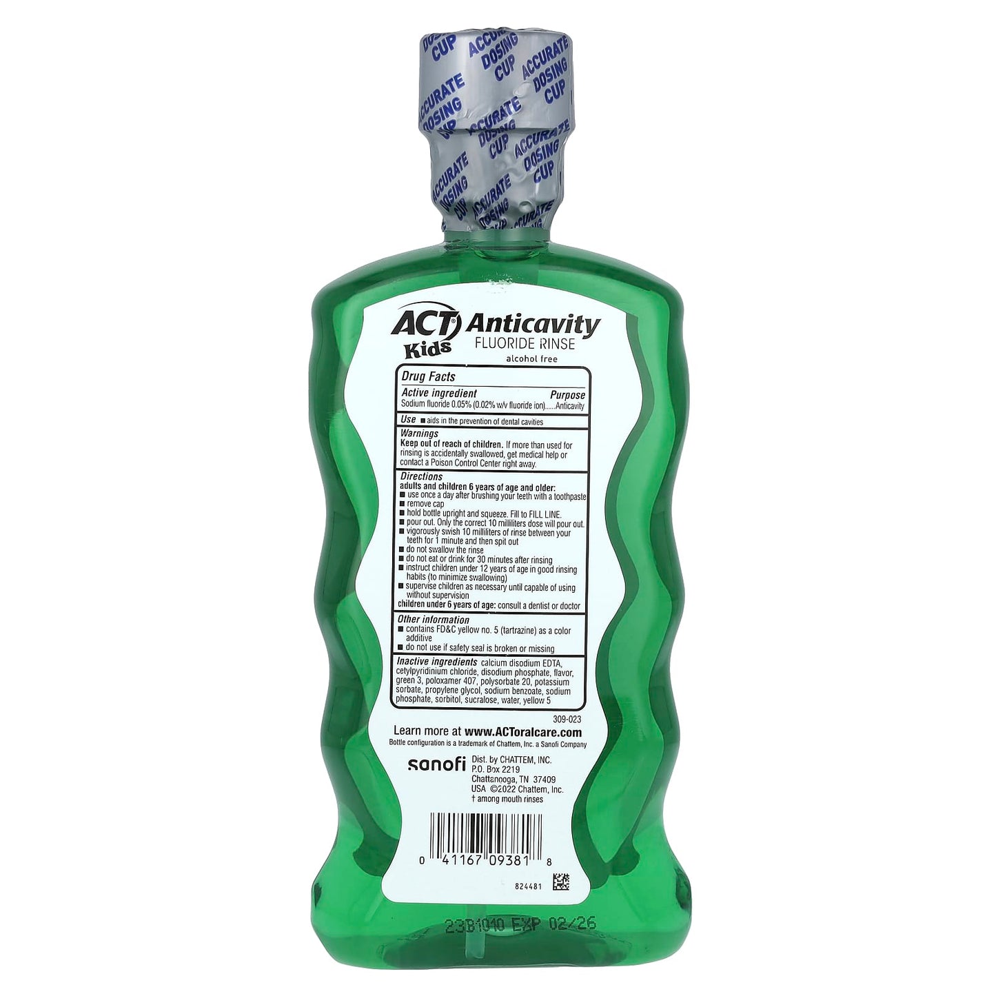 Act Anticavity Fluoride Rinse, Wild Watermelon, 16.9 fl oz for Kids - Image 2
