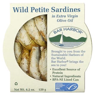 Wild Sardines in Extra Virgin Olive Oil | Sustainable Seafood by Bar Harbor