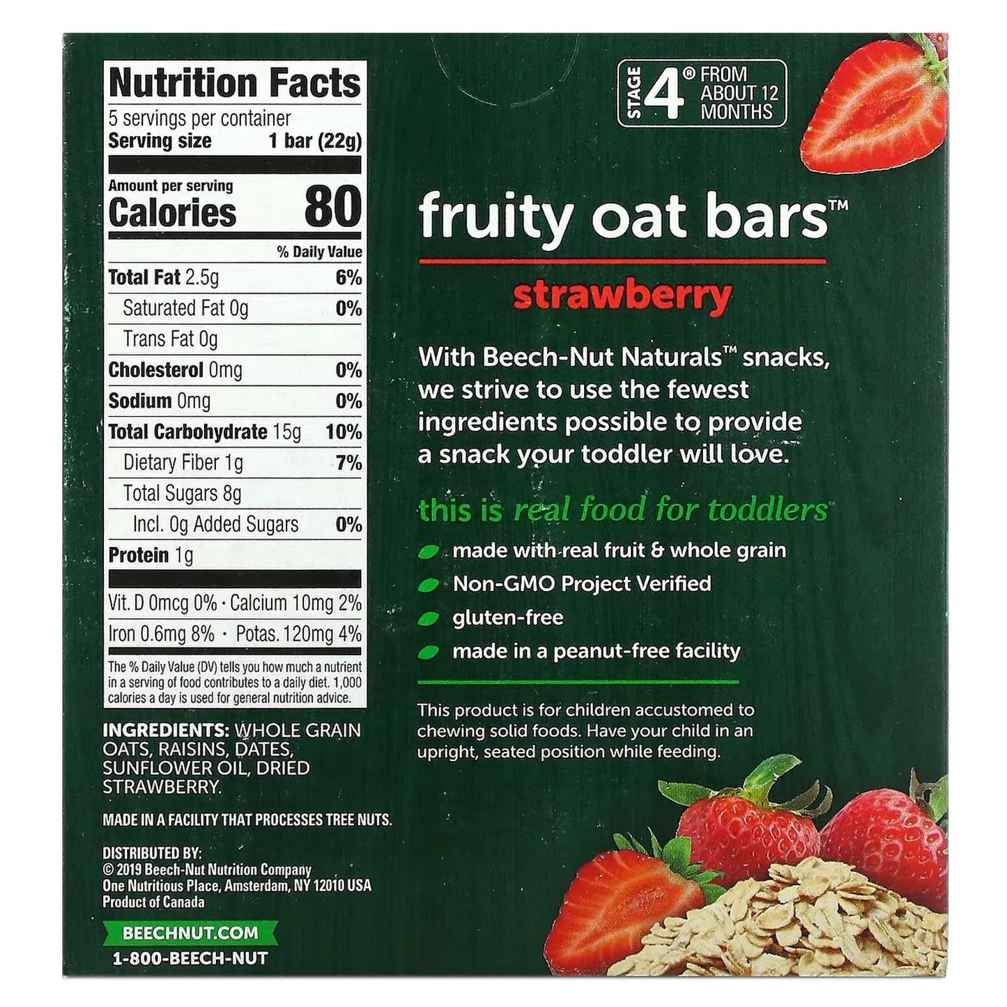 Strawberry Fruit Bars for Toddlers by Beech-Nut Naturals - Image 2