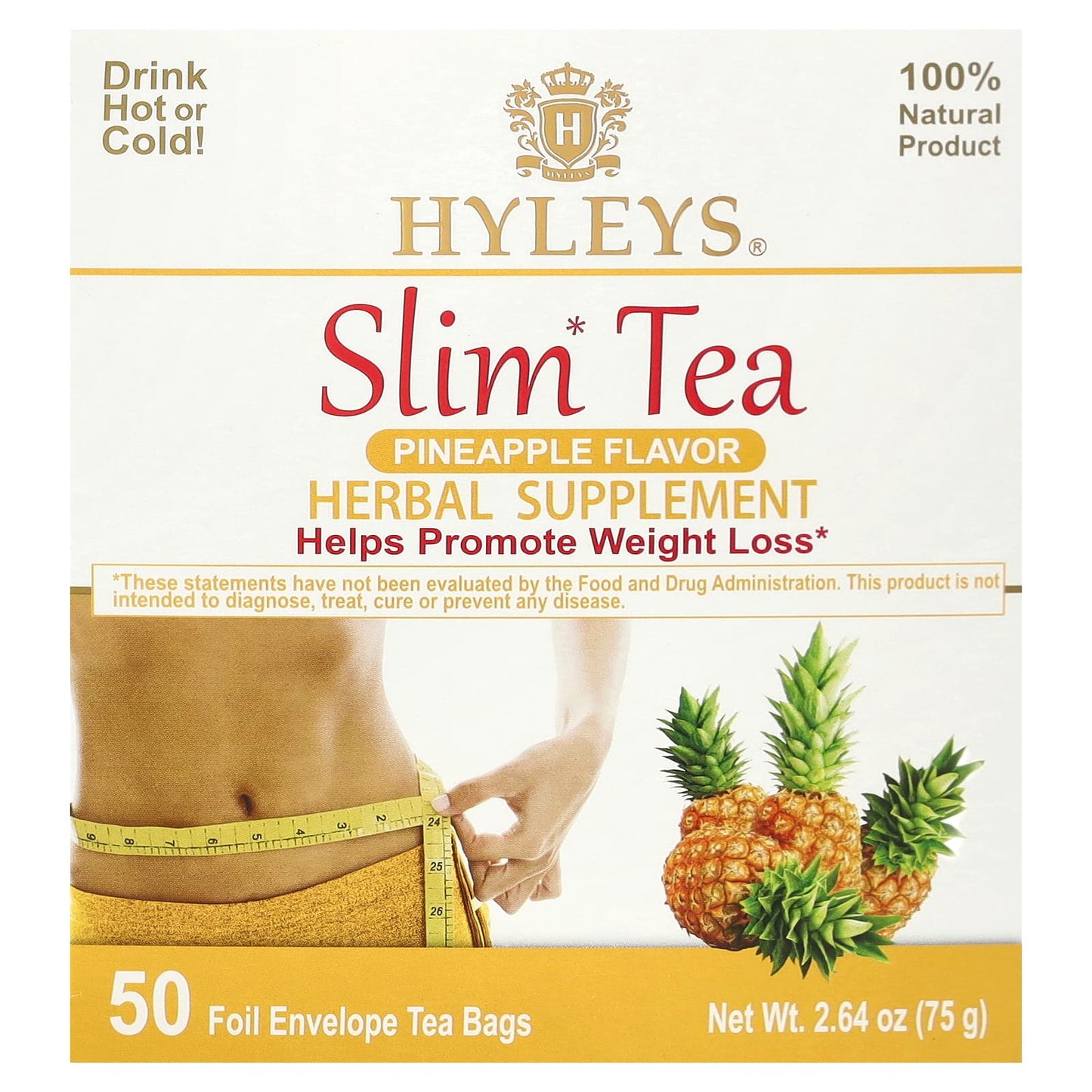 Hyleys Tea - Natural Weight Loss Support with Pineapple Slim Tea - Image 1