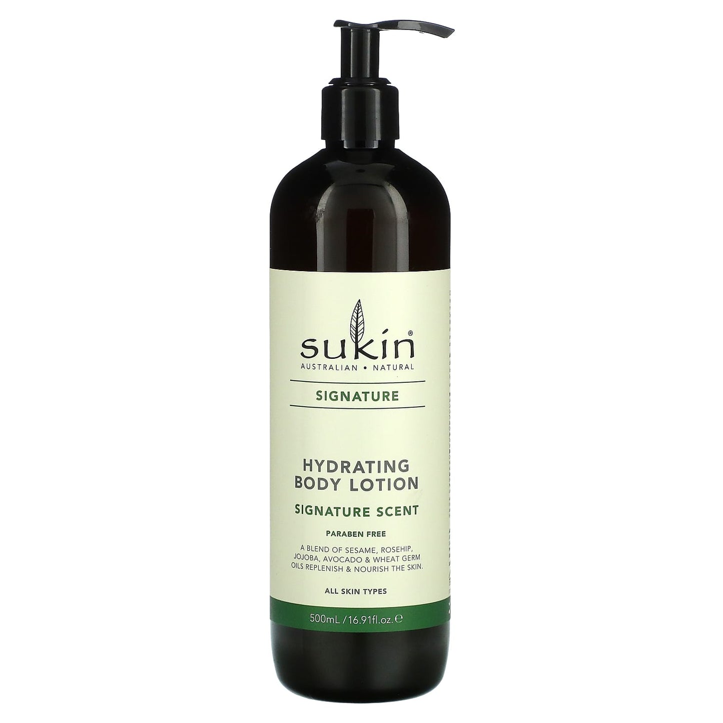 Sukin, Signature, Hydrating Body Lotion, 16.9 fl oz (500 ml) - Image 1