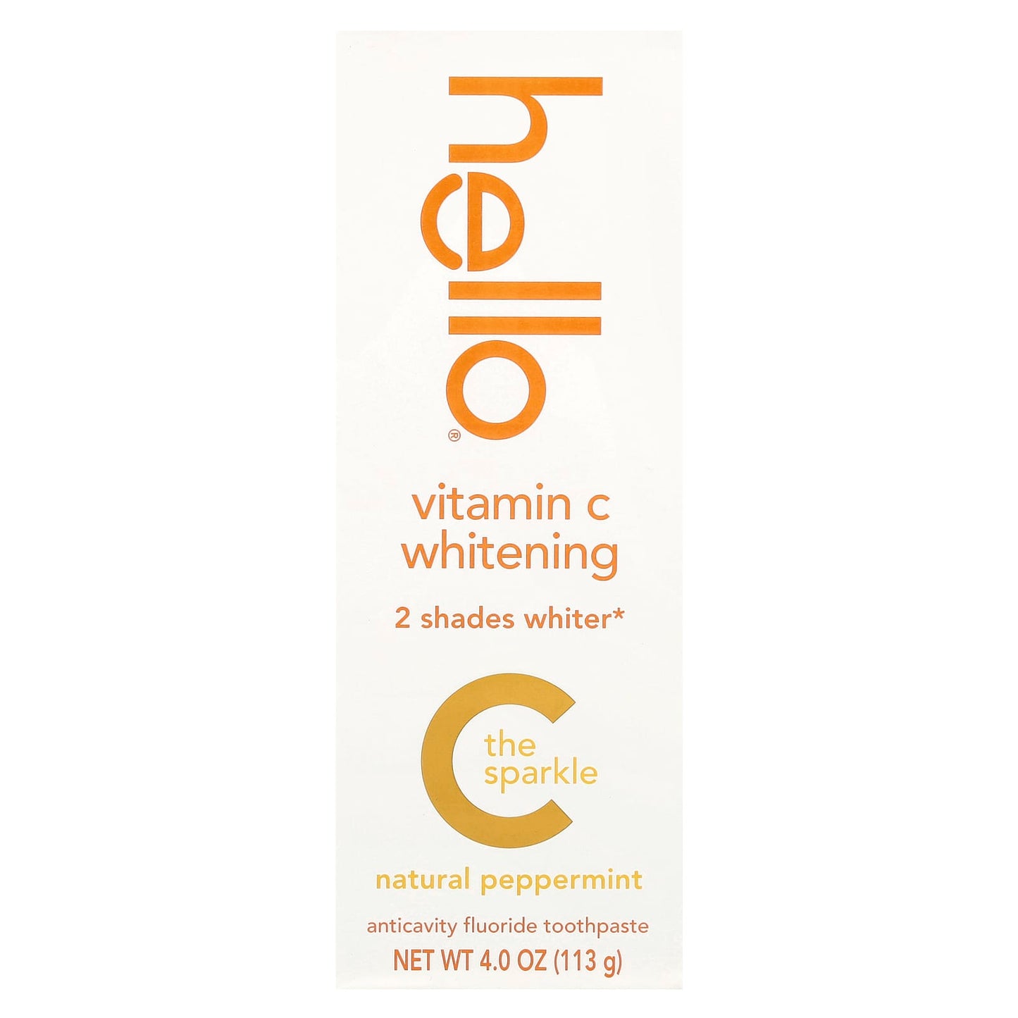 Vitamin C Whitening Toothpaste - Natural Peppermint Flavor, 4 oz - Image 2