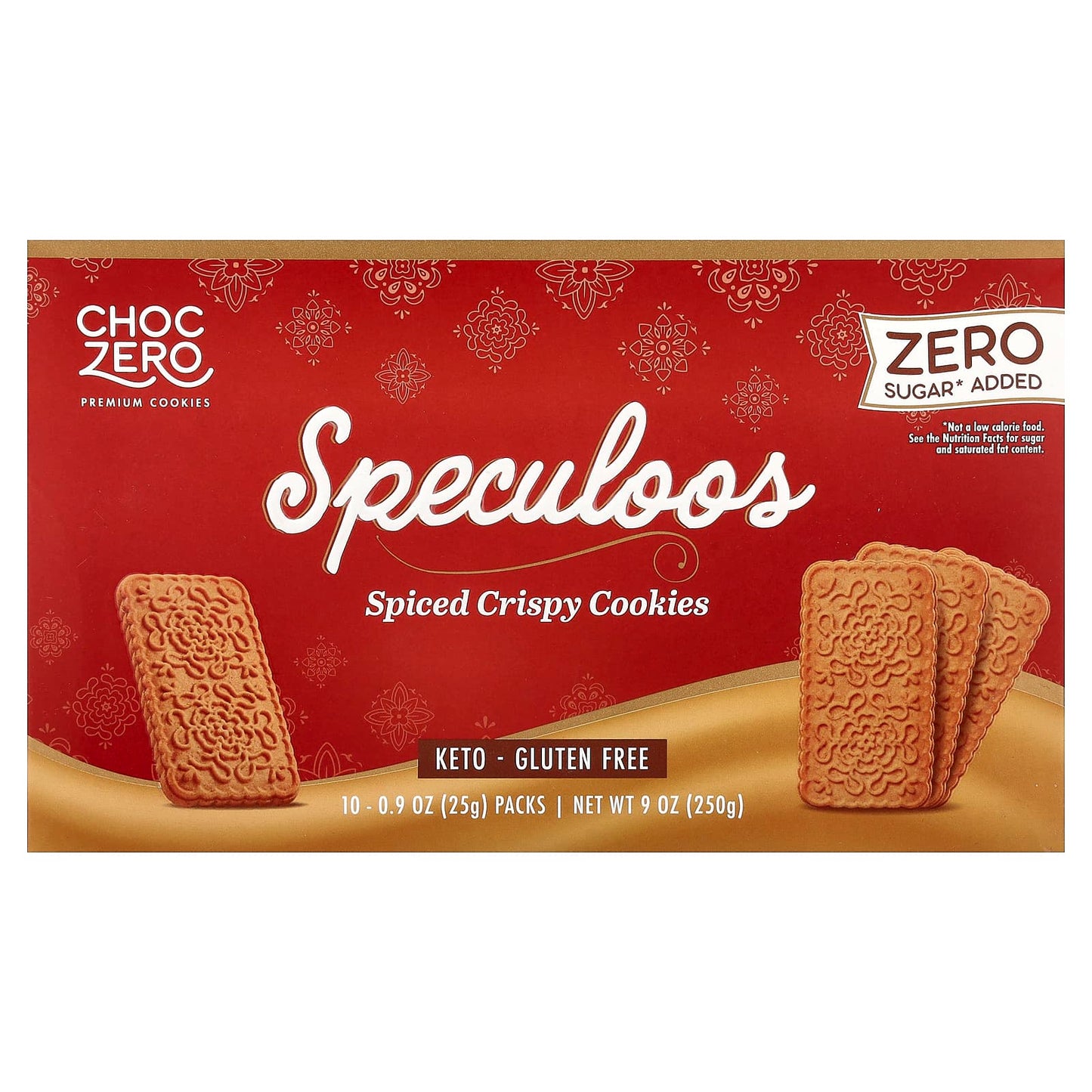Zero Sugar Speculoos Cookies by ChocZero, Keto & Gluten Free - Image 1