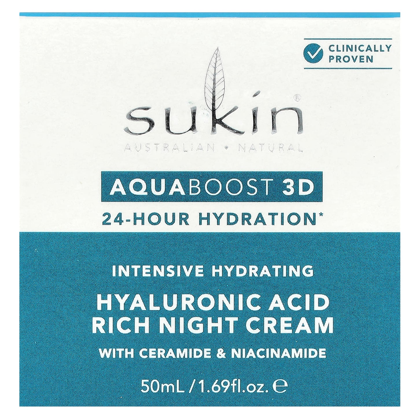 Sukin, AquaBoost 3D, Hyaluronic Acid Rich Night Cream, 1.69 fl oz (50 ml) - Image 2