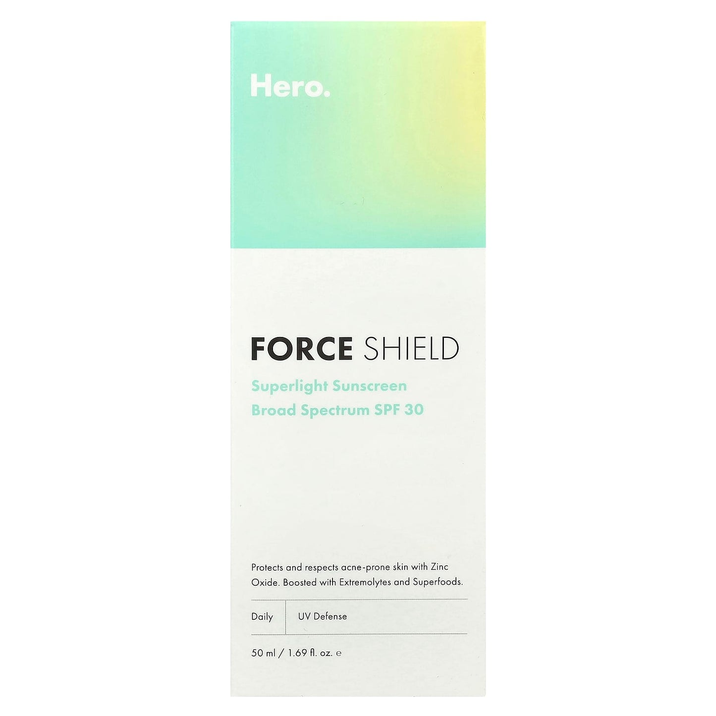Hero Cosmetics Force Shield Superlight Sunscreen SPF 30 - Image 2