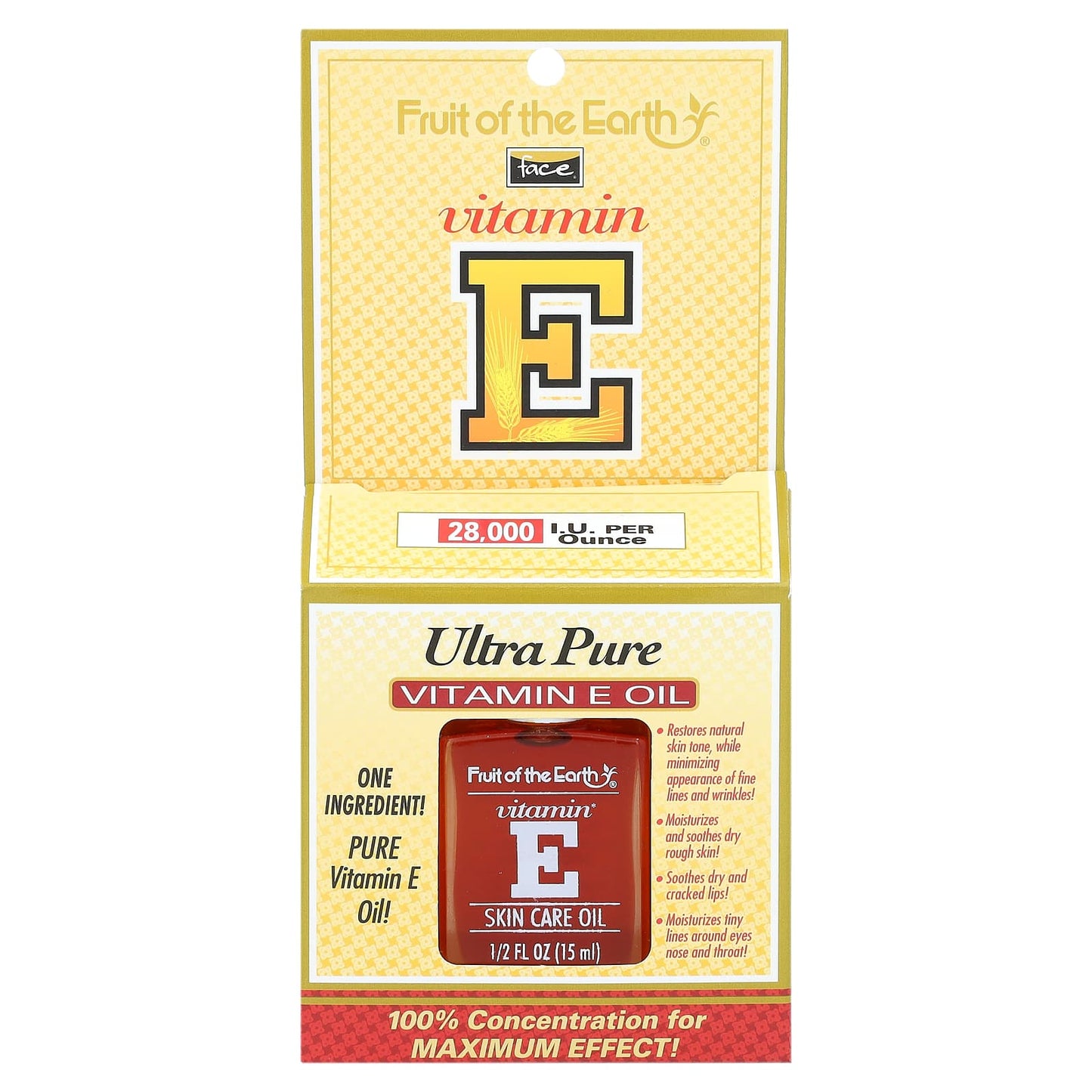 Ultra Pure Vitamin E Oil for Face, Unscented, 28,000 IU, 1/2 fl oz (15 ml) - Image 2