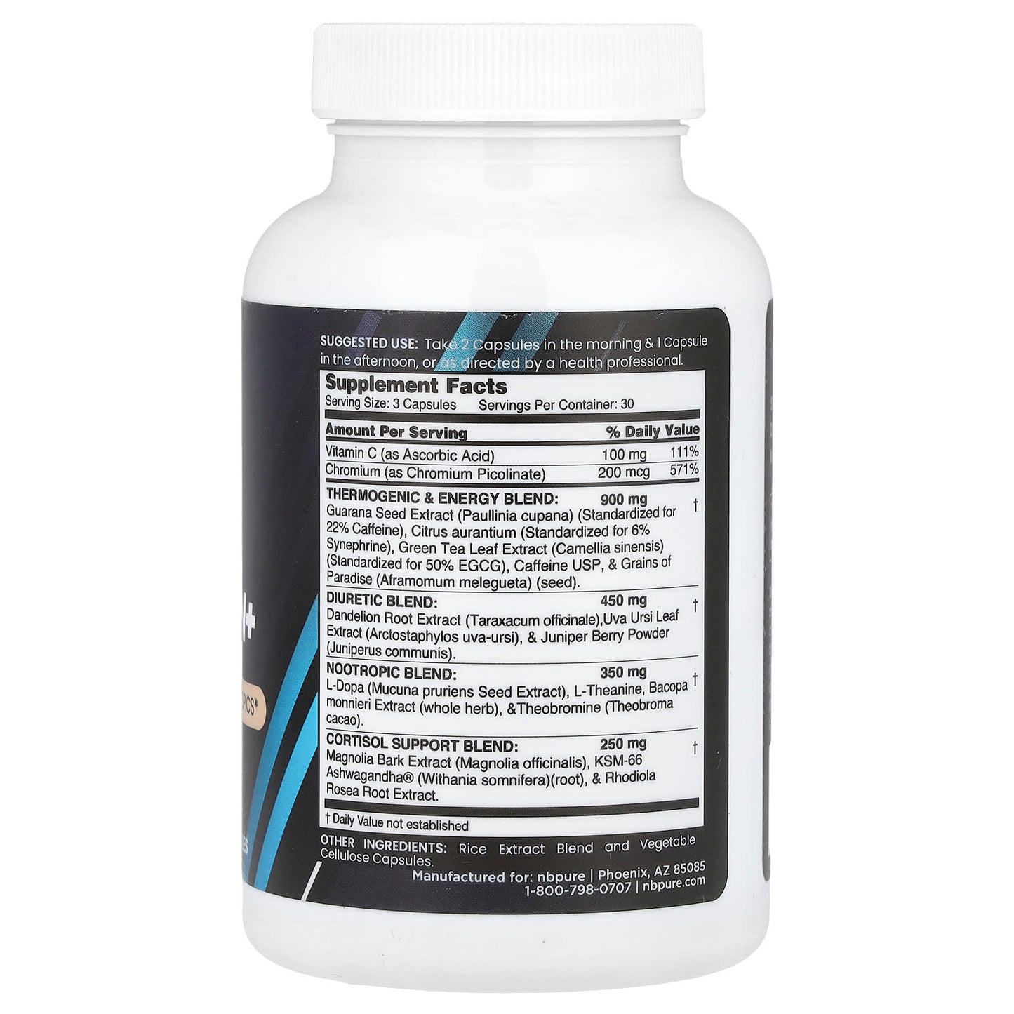 NB Pure, Performance, Meta Burn+, 90 Capsules - Image 2