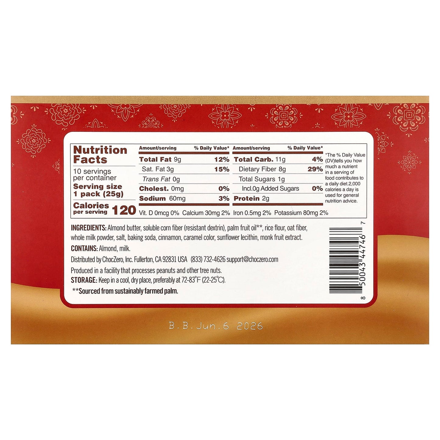 Zero Sugar Speculoos Cookies by ChocZero, Keto & Gluten Free - Image 2