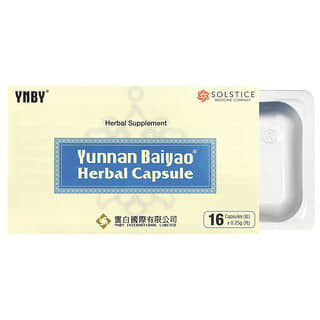 Yunnan Baiyao Herbal Capsules 16 Count Circulatory Health