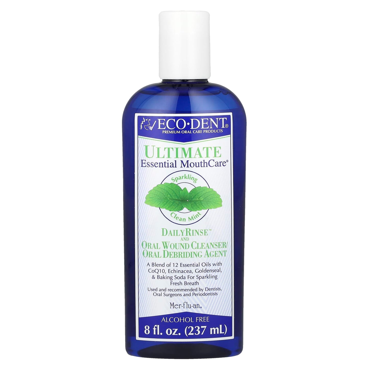 Eco-Dent DailyRinse & Oral Wound Cleanser, Alcohol Free, 8 fl oz - Image 1