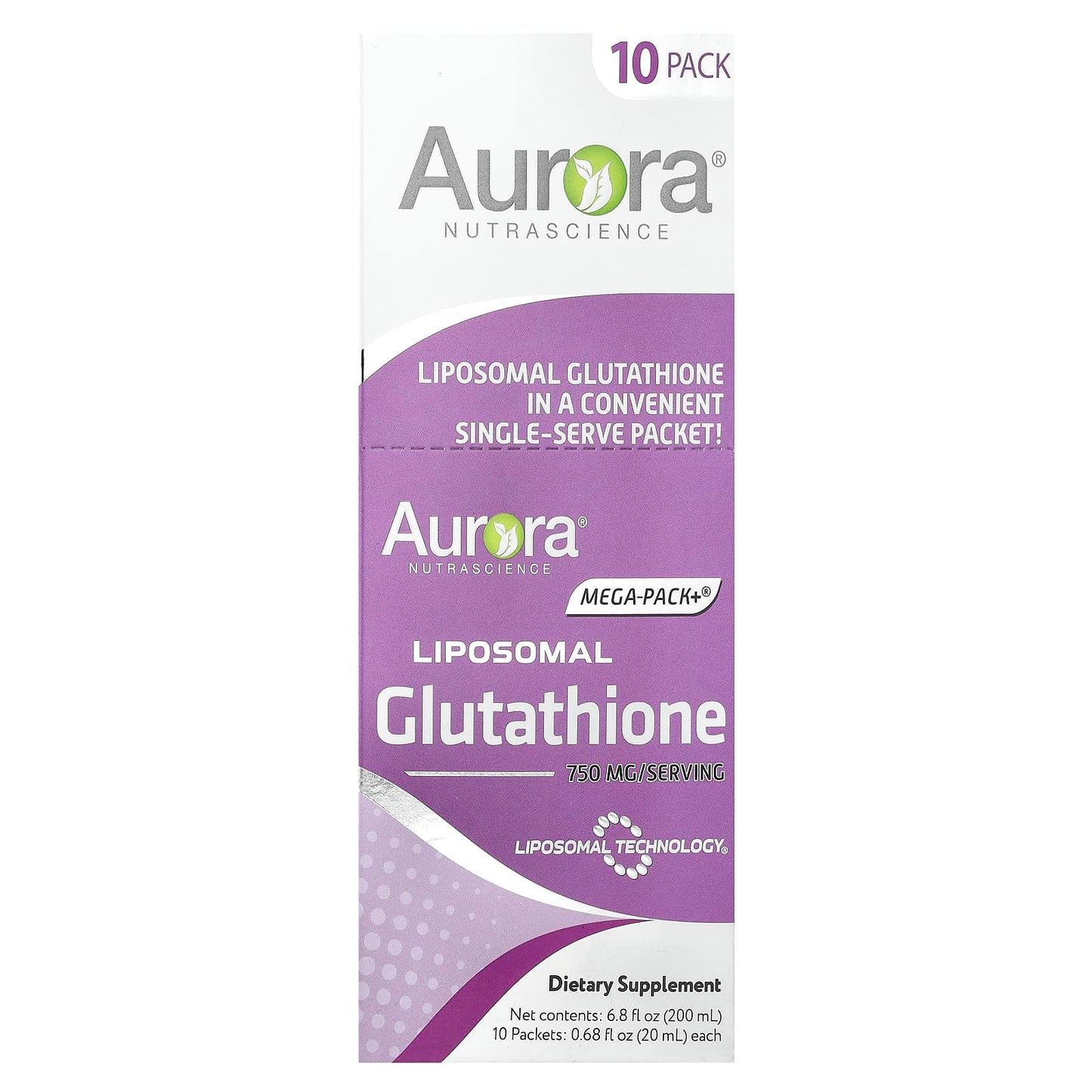 Boost Energy with Liposomal Glutathione by Aurora Nutrascience - 10 Packets - Image 1