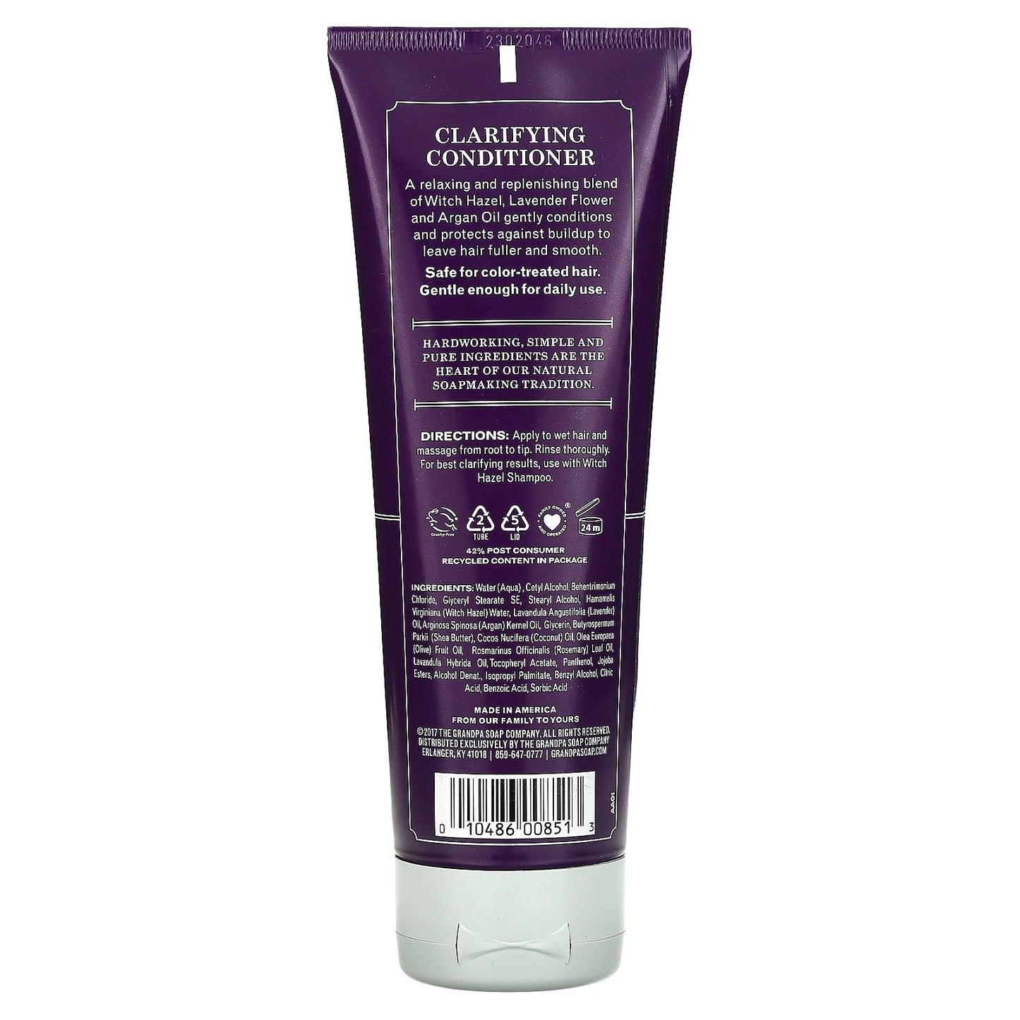 The Grandpa Soap Co., Witch Hazel Conditioner, Clarify, All Hair Types, 8 fl oz (237 ml) - Image 2