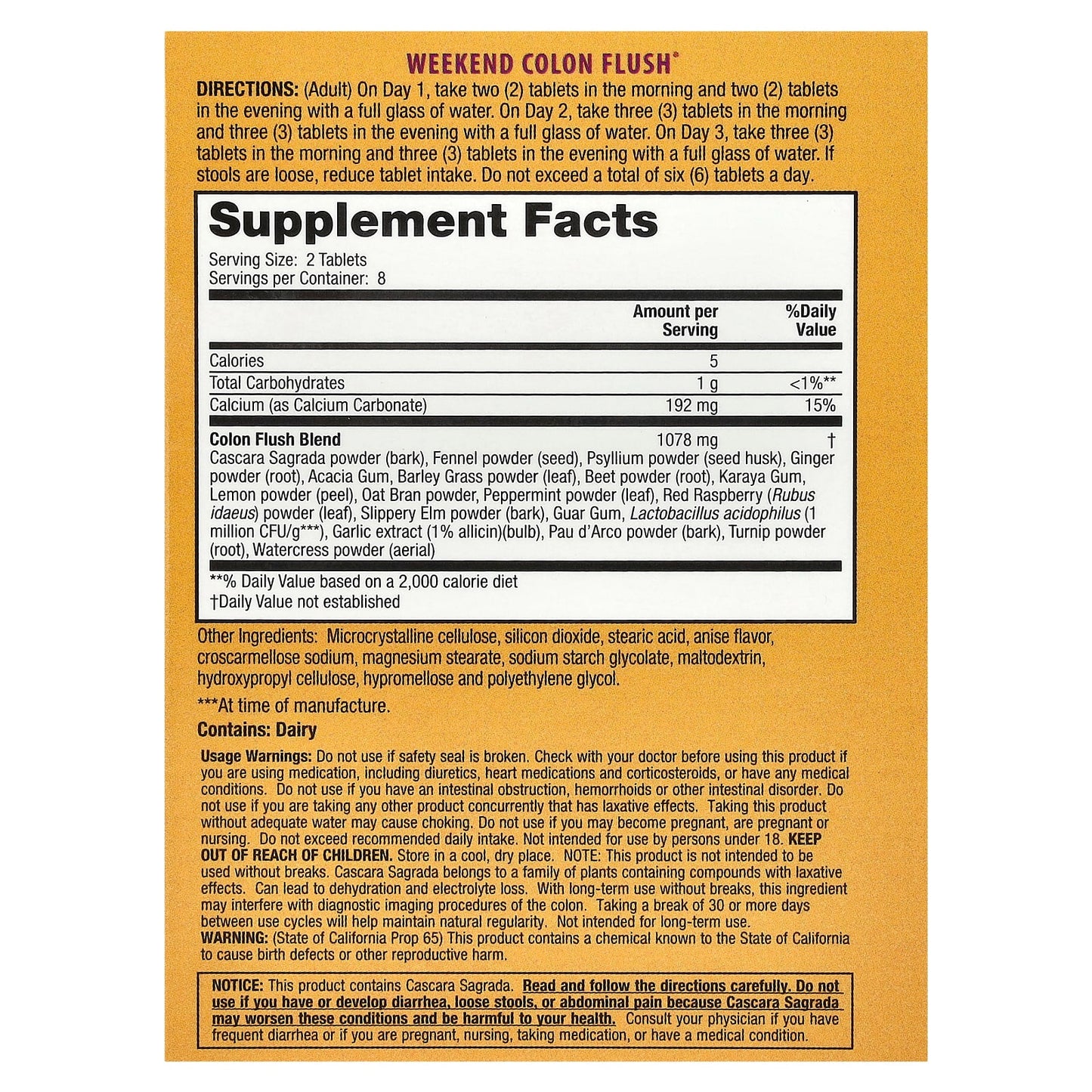 Nature's Secret, Weekend Colon Flush®, 16 Tablets - Image 2