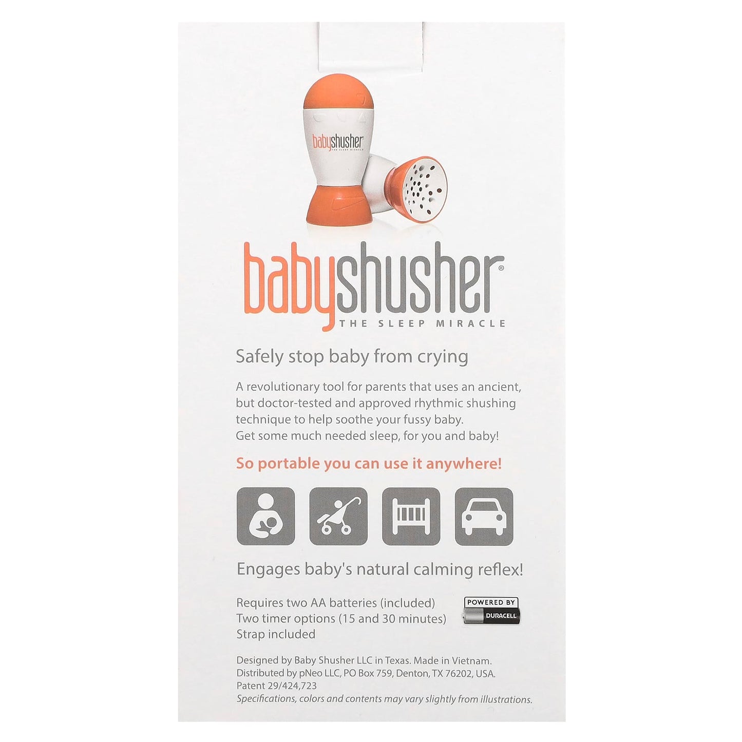 Baby Shusher: The Sleep Miracle for Fussy Infants - Portable and Safe - Image 2