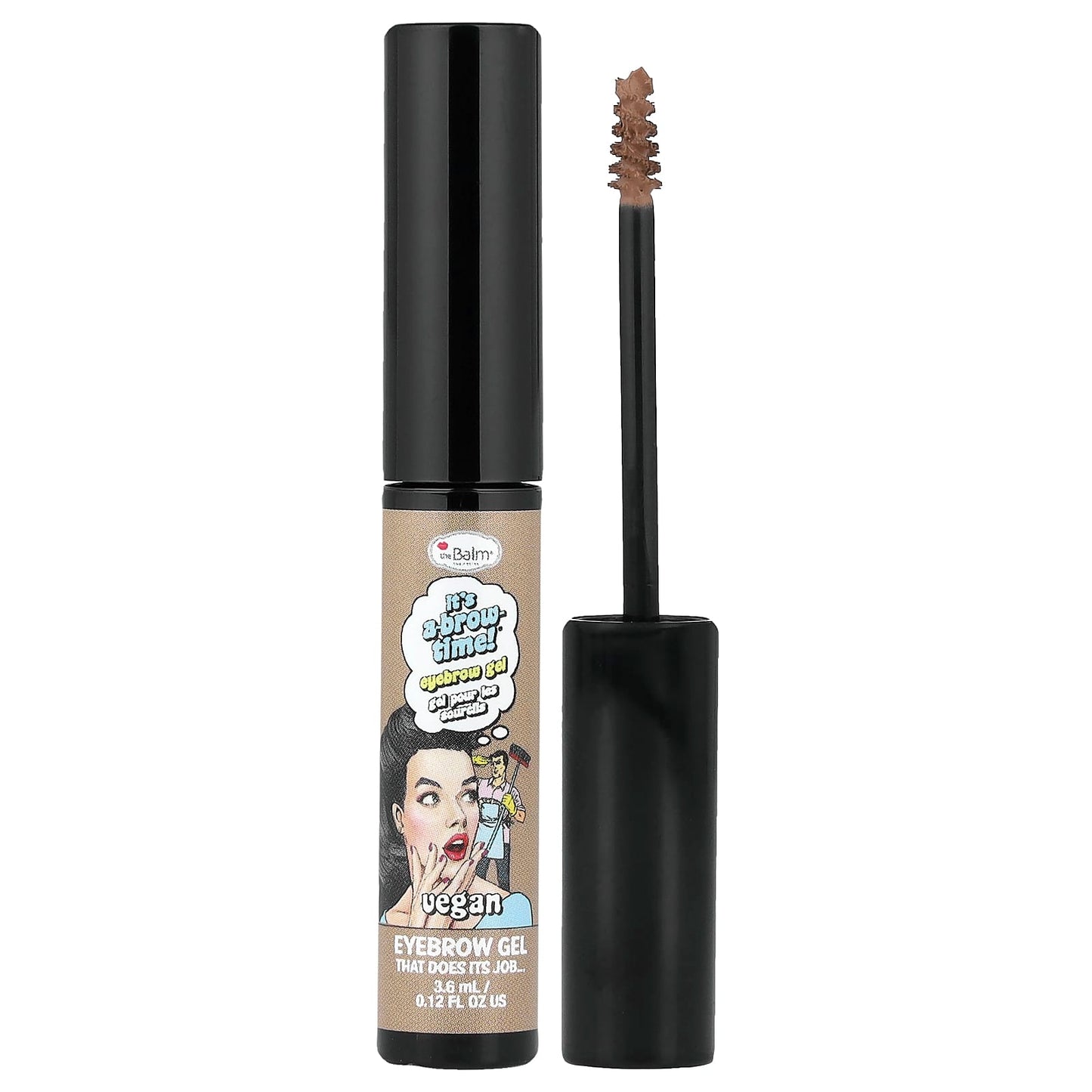 theBalm Cosmetics, It's A-Brow Time!® Eyebrow Gel, Blonde Brown, 0.12 fl oz (3.6 ml) - Image 1