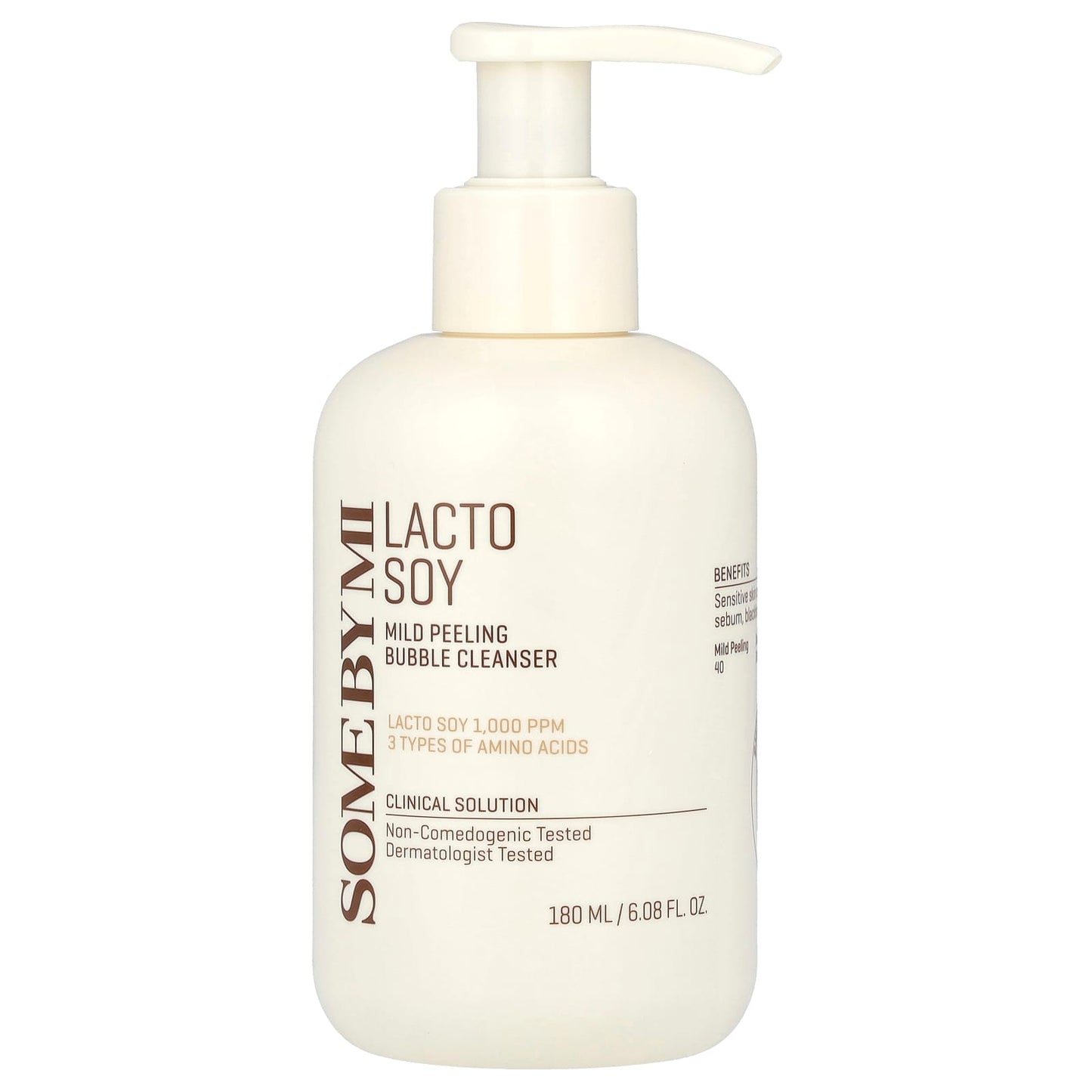 SOME BY MI, Lacto Soy, Mild Peeling Bubble Cleanser, 6.08 fl oz (180 ml) - Image 1