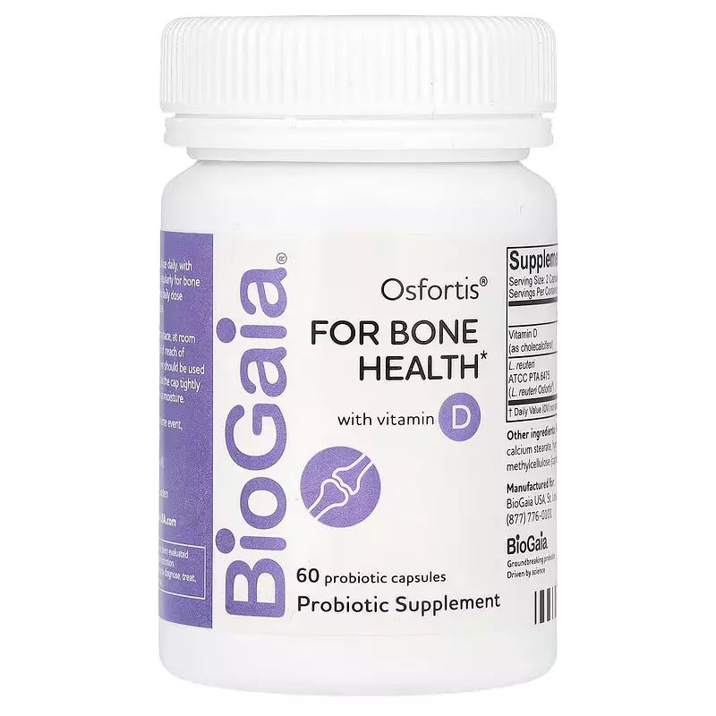 BioGaia, Osfortis with Vitamin D, 60 Probiotic Capsules, Expiry"12/2025
