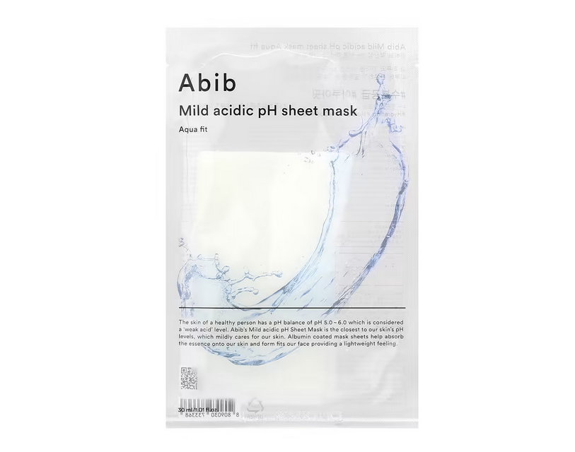 Abib, Mild Acidic pH Beauty Sheet Mask, Aqua Fit, 1 Sheet Mask, 1.01 fl oz (30 ml)